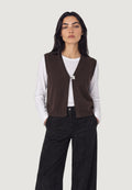 Vest sweater Jacqueline de Yong Jdybrilliant Life S/L Onebutton Vest Knt