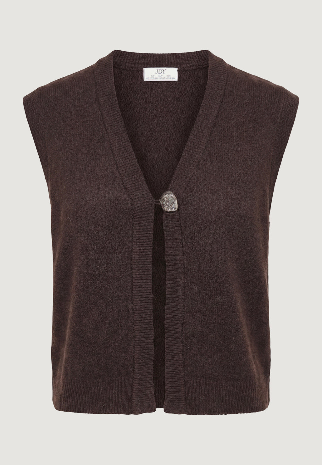 Vest sweater Jacqueline de Yong Jdybrilliant Life S/L Onebutton Vest Knt