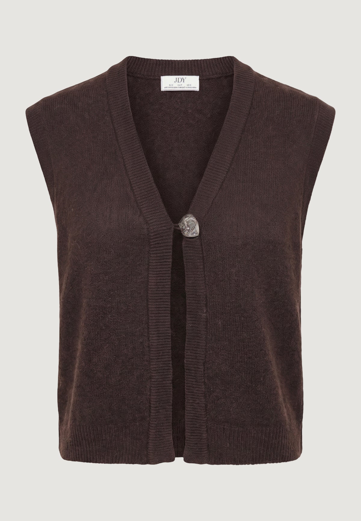 Vest sweater Jacqueline de Yong Jdybrilliant Life S/L Onebutton Vest Knt
