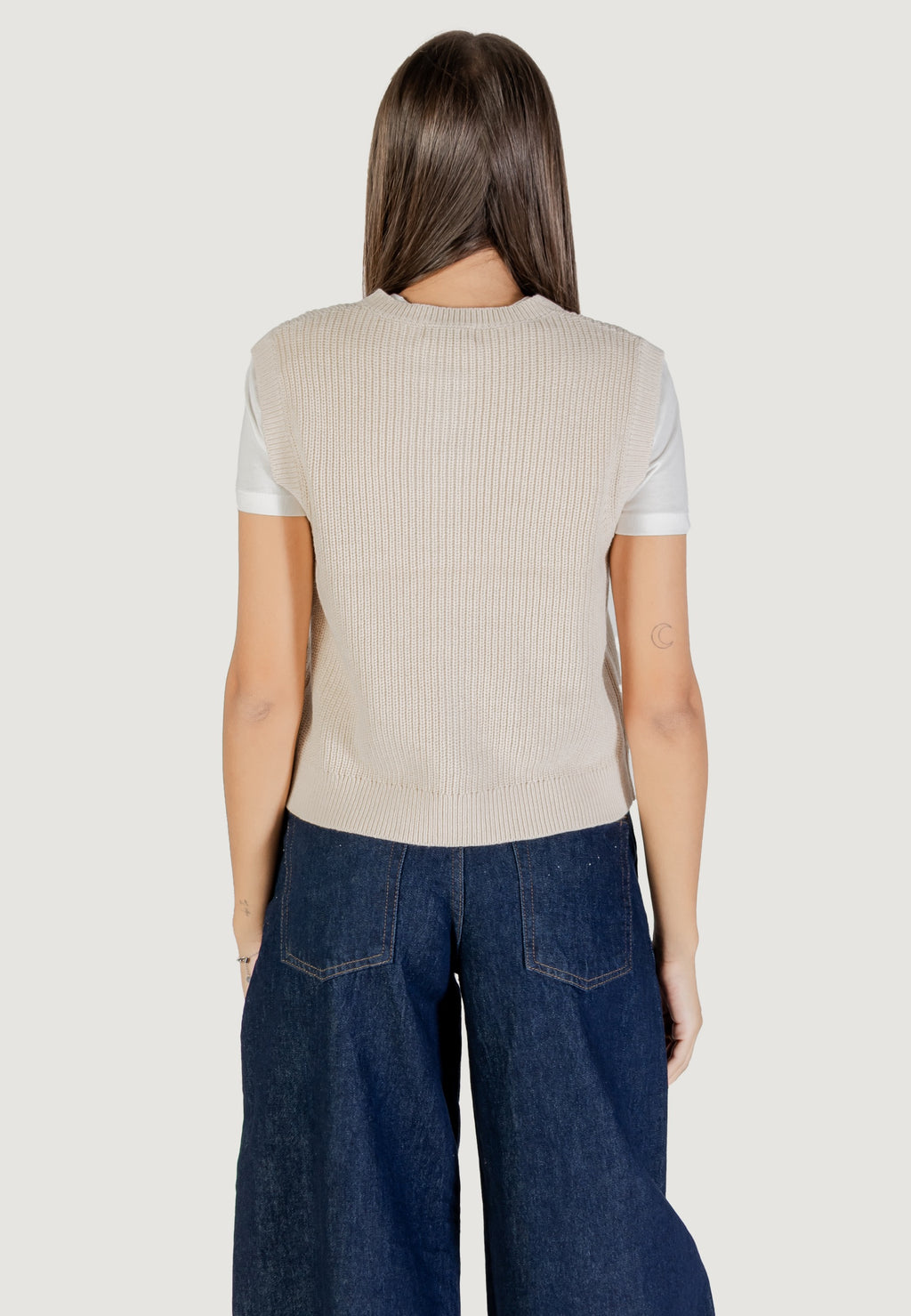 Maglia gilet Jacqueline de Yong Jdystella S/L O-Neck Vest Knt
