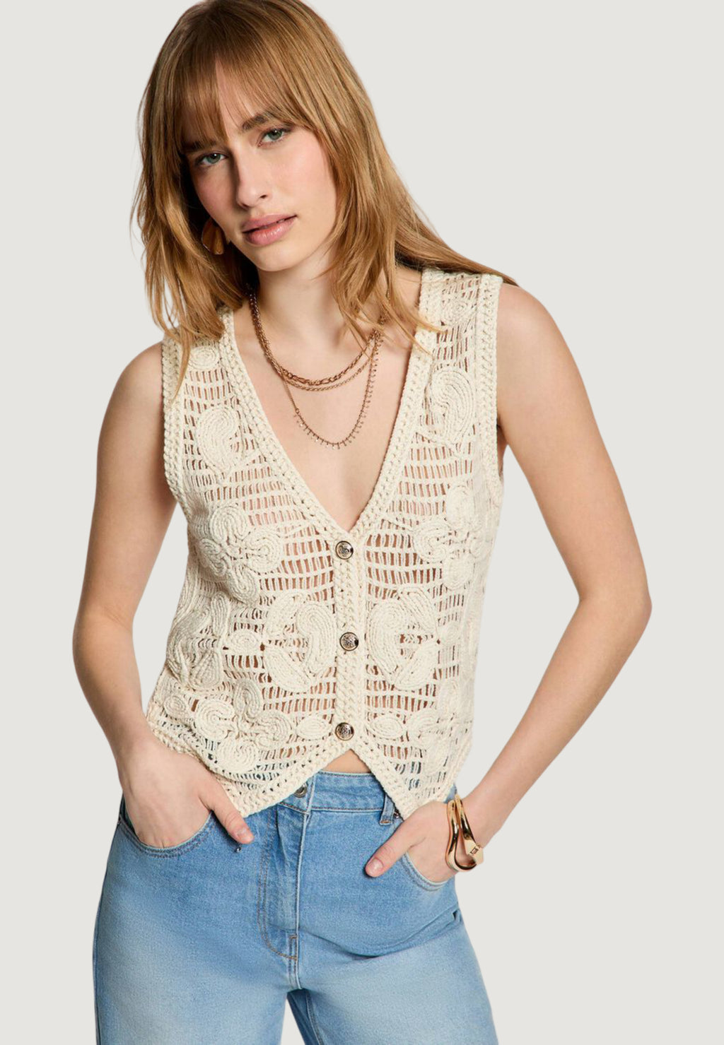 Maglia gilet Morgan De Toi 261-MNEO