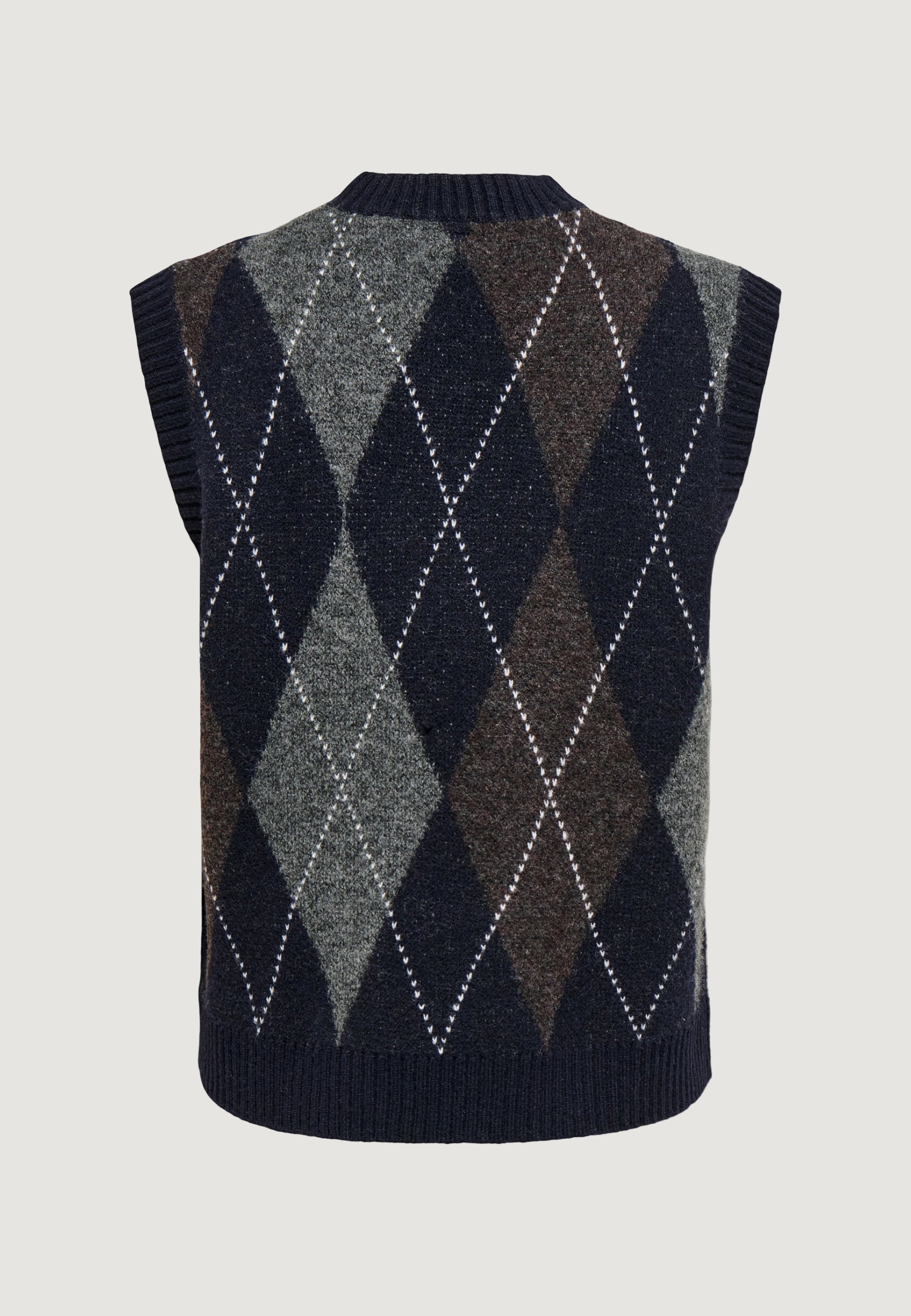 Vest sweater Only Onlrhombus Argyle Vest Knt Noos