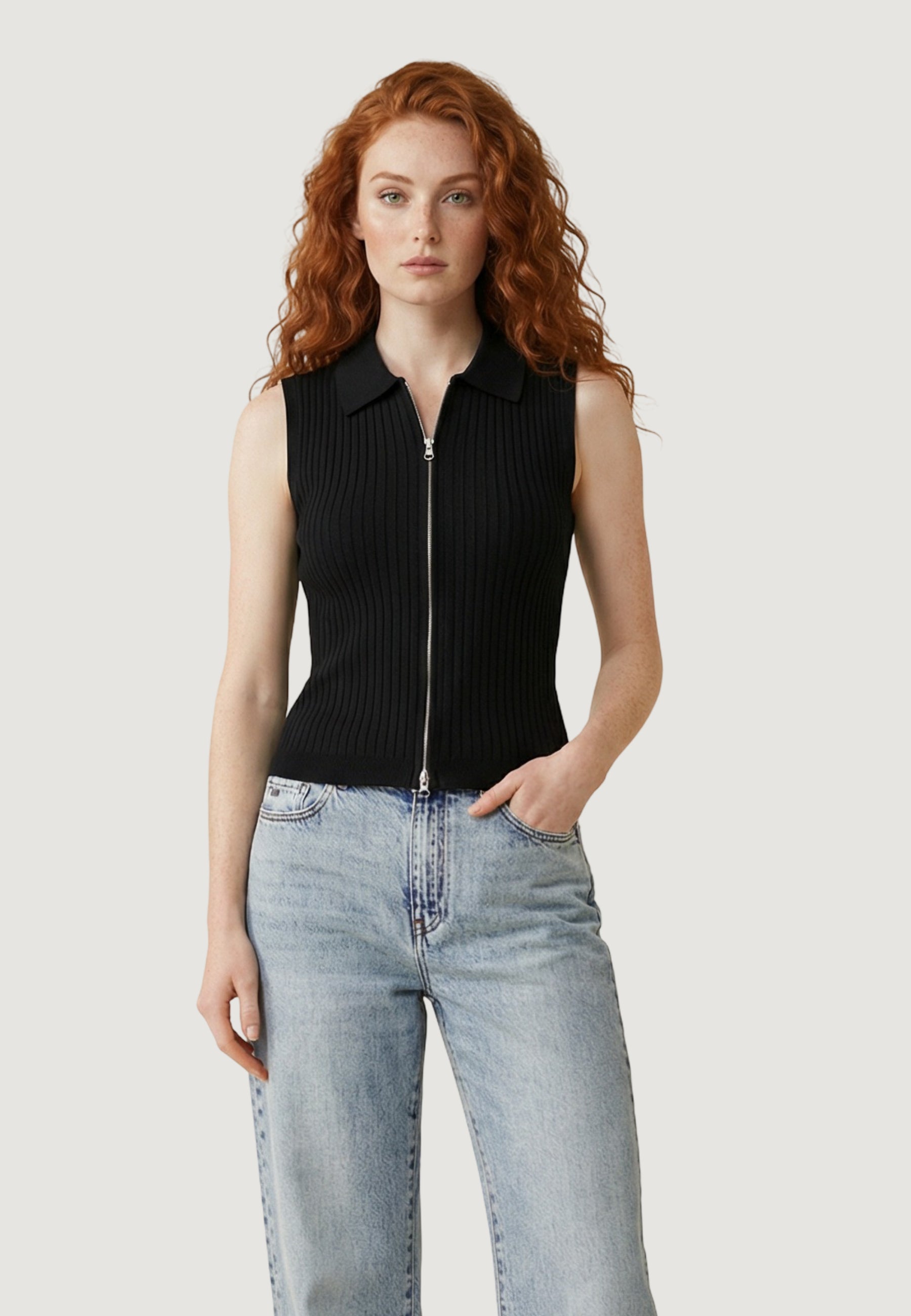 Maglia gilet Only Onlmeddi Life Sl Zip Cardigan Knt