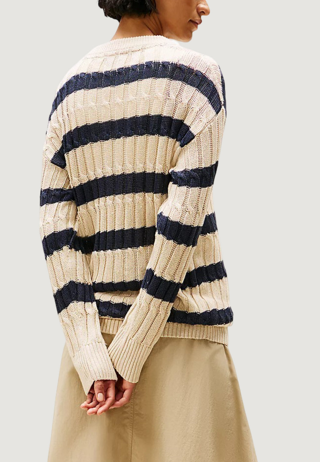 Maglione Tommy Hilfiger LINEN CABLE LS C-NK