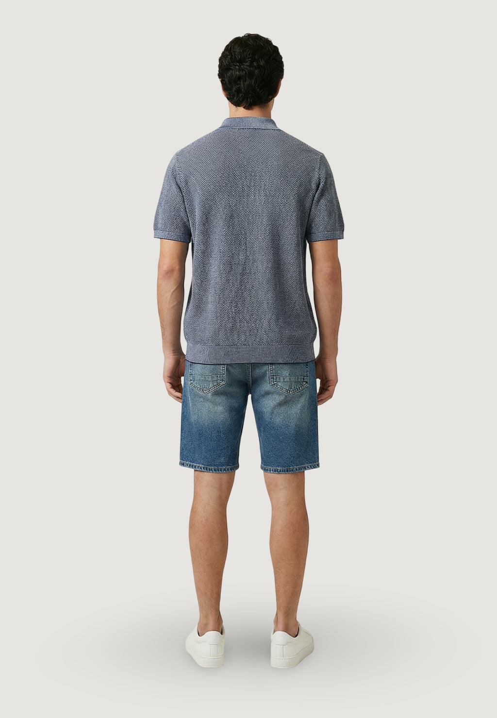 Short-sleeved yarn jersey Gianni Lupo GL35318