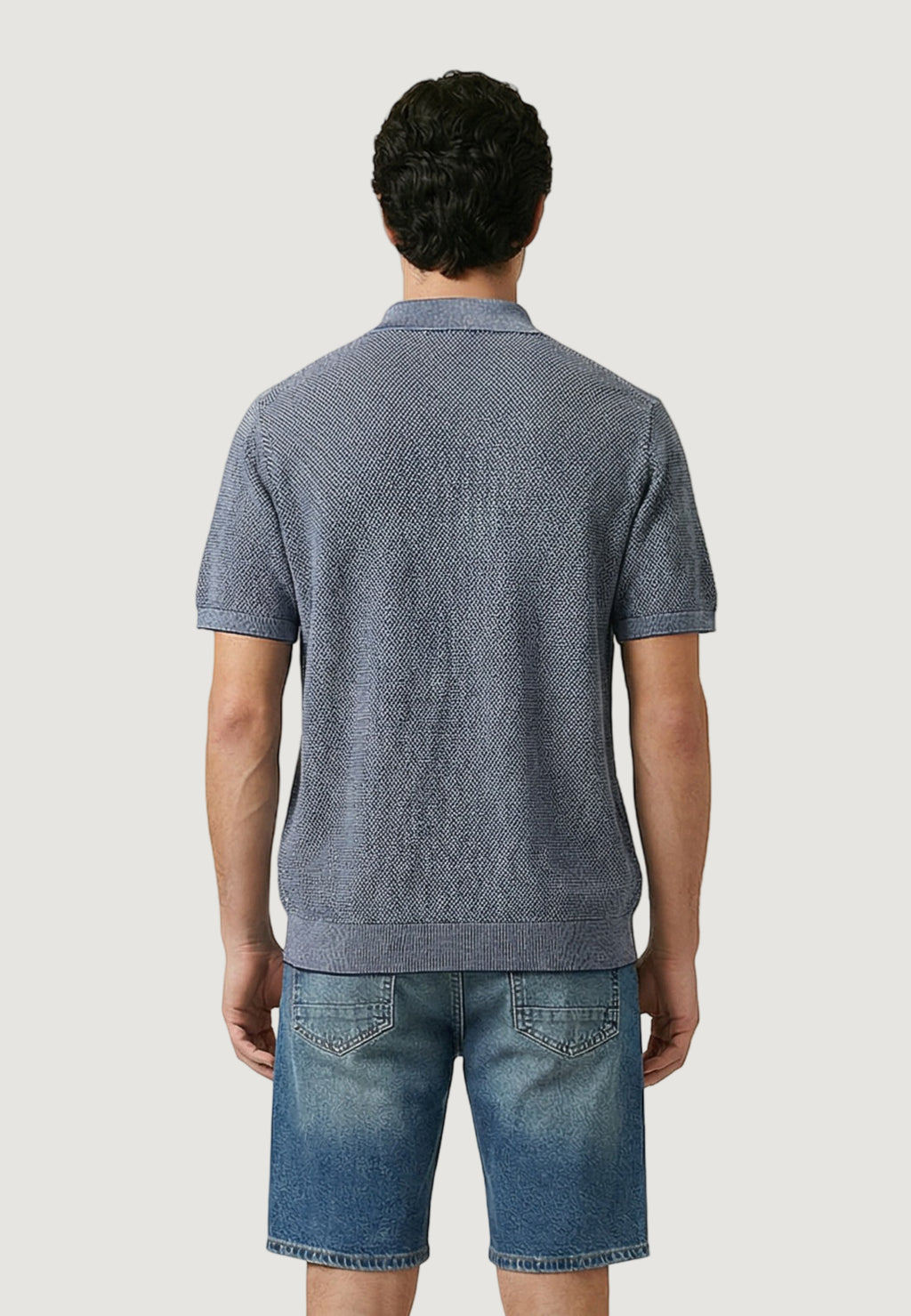 Short-sleeved yarn jersey Gianni Lupo GL35318