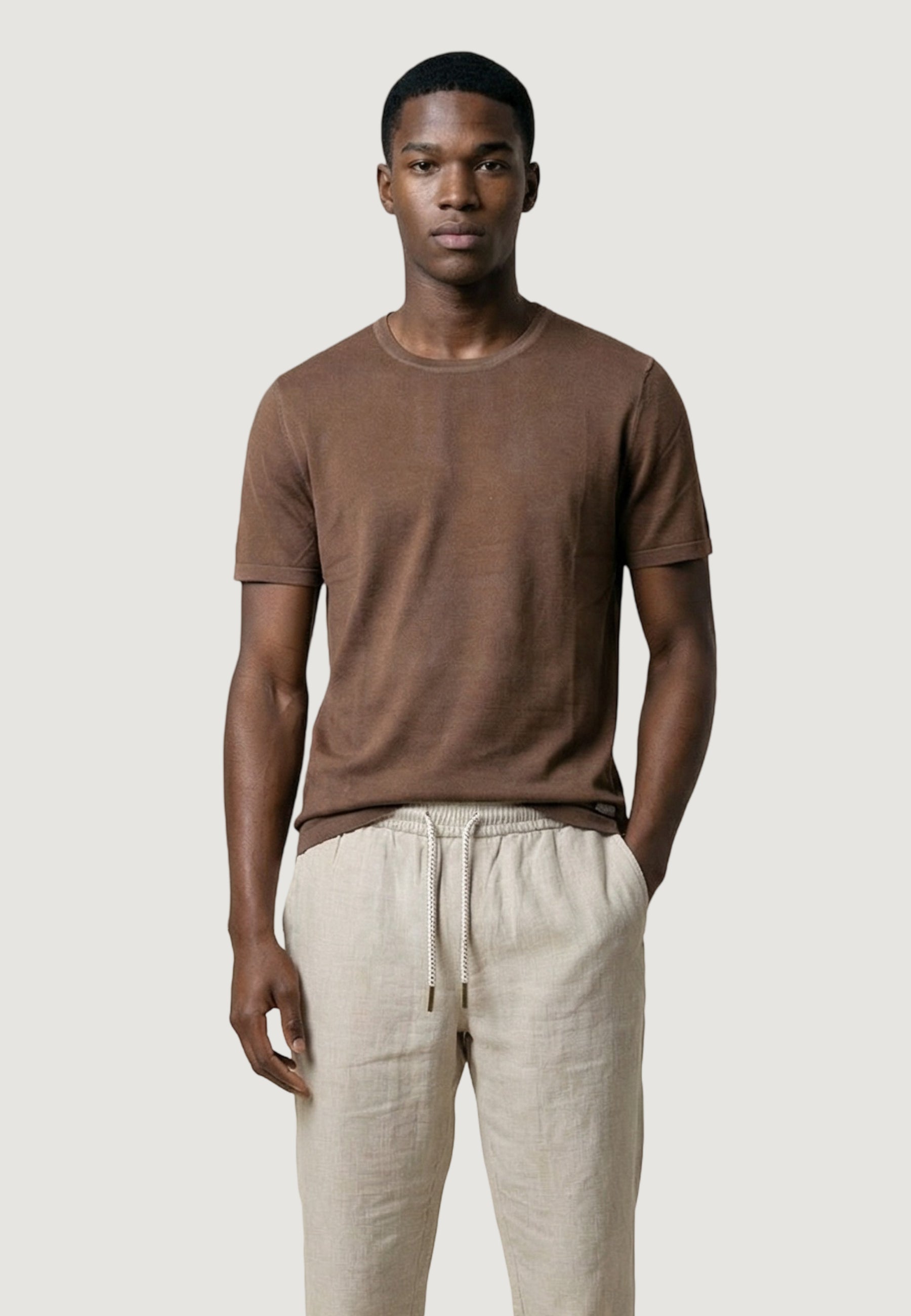 Maglia in filo manica corta Gianni Lupo GL545S-S26