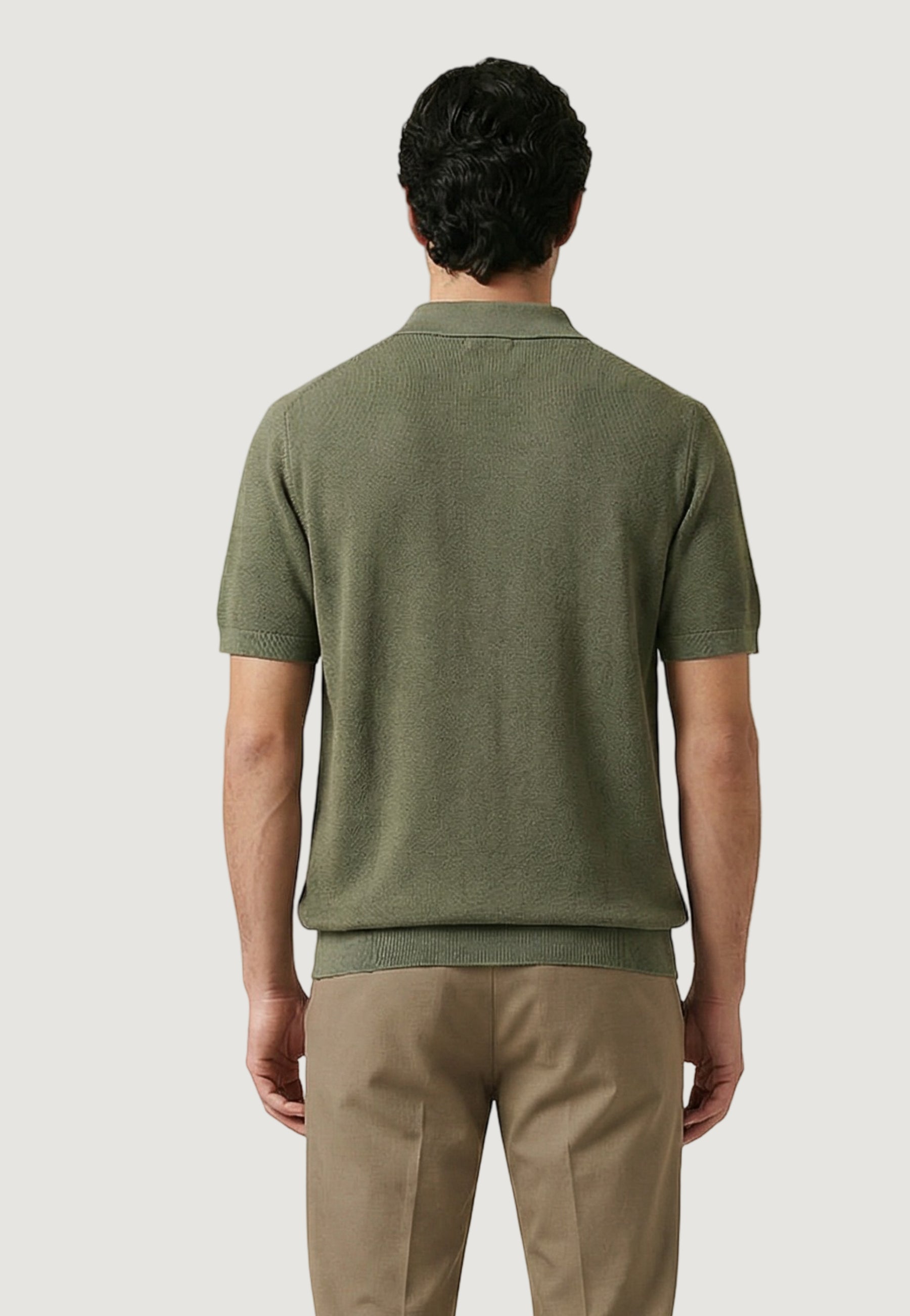 Short-sleeved yarn jersey Gianni Lupo GL35318