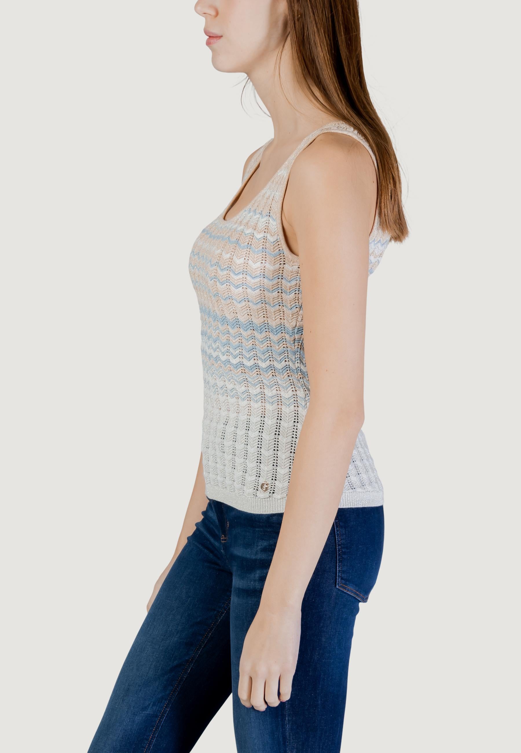 Maglia in filo manica corta Guess SL ROSALYN TANK TOP SWTR