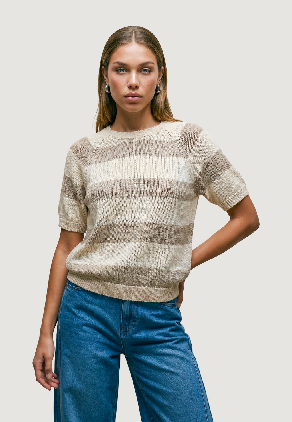 Short sleeve jersey I am Maglia Cotone Rigata