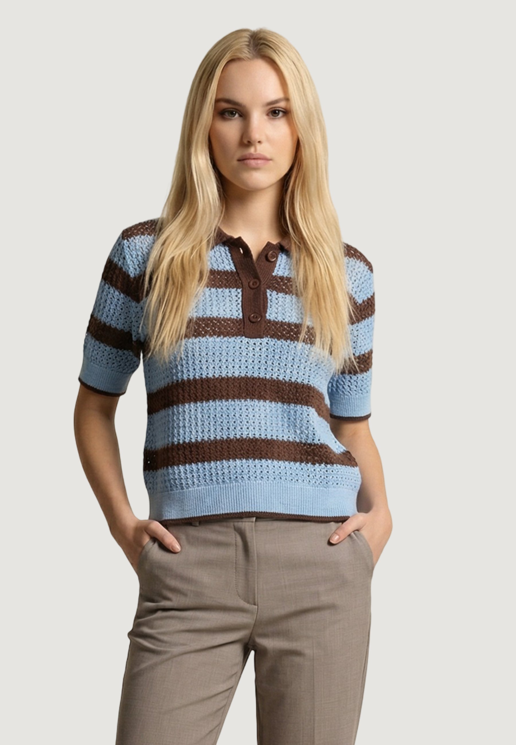 Short sleeve jersey I am Polo Cotone Rigato
