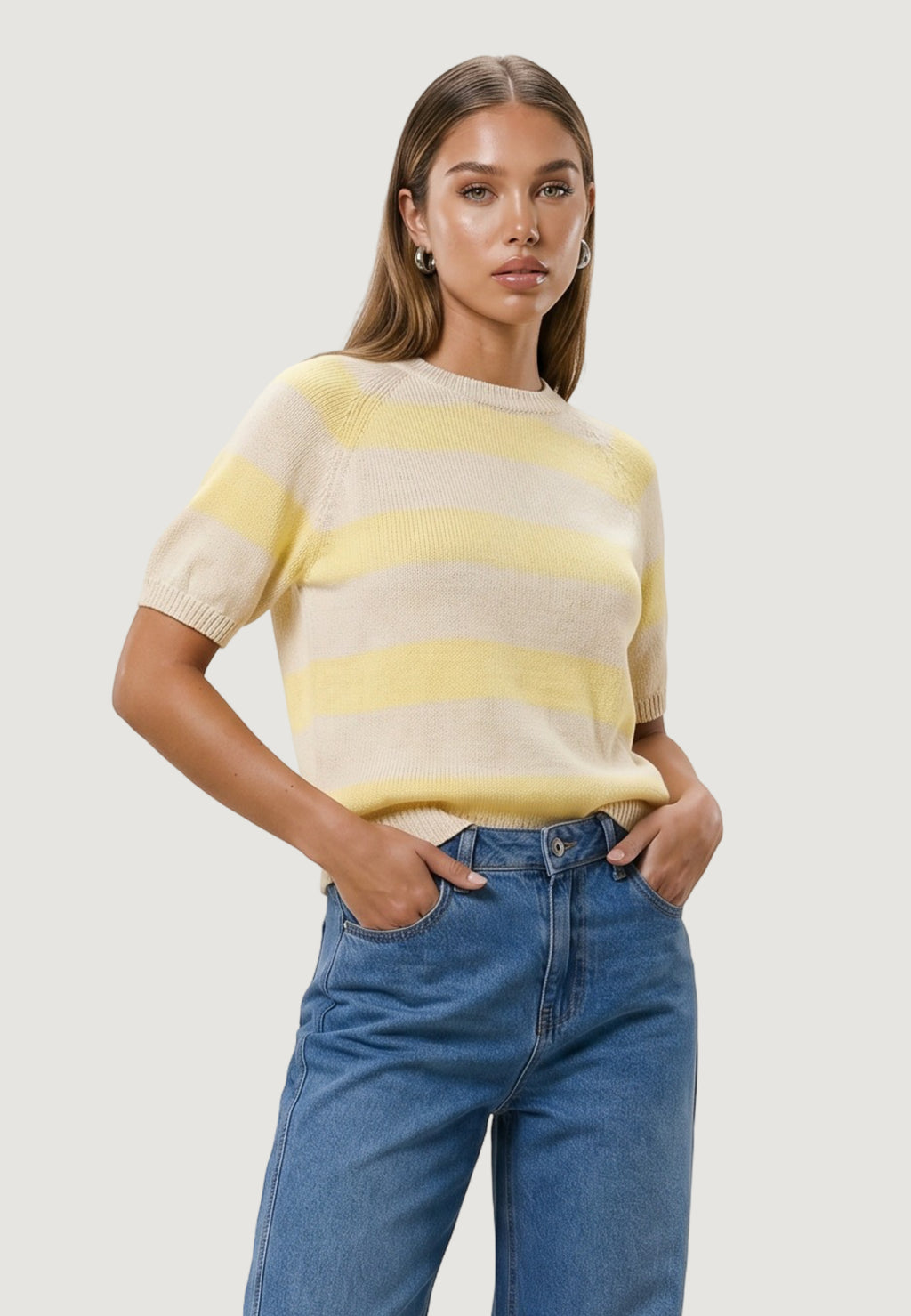 Short sleeve jersey I am Maglia Cotone Rigata