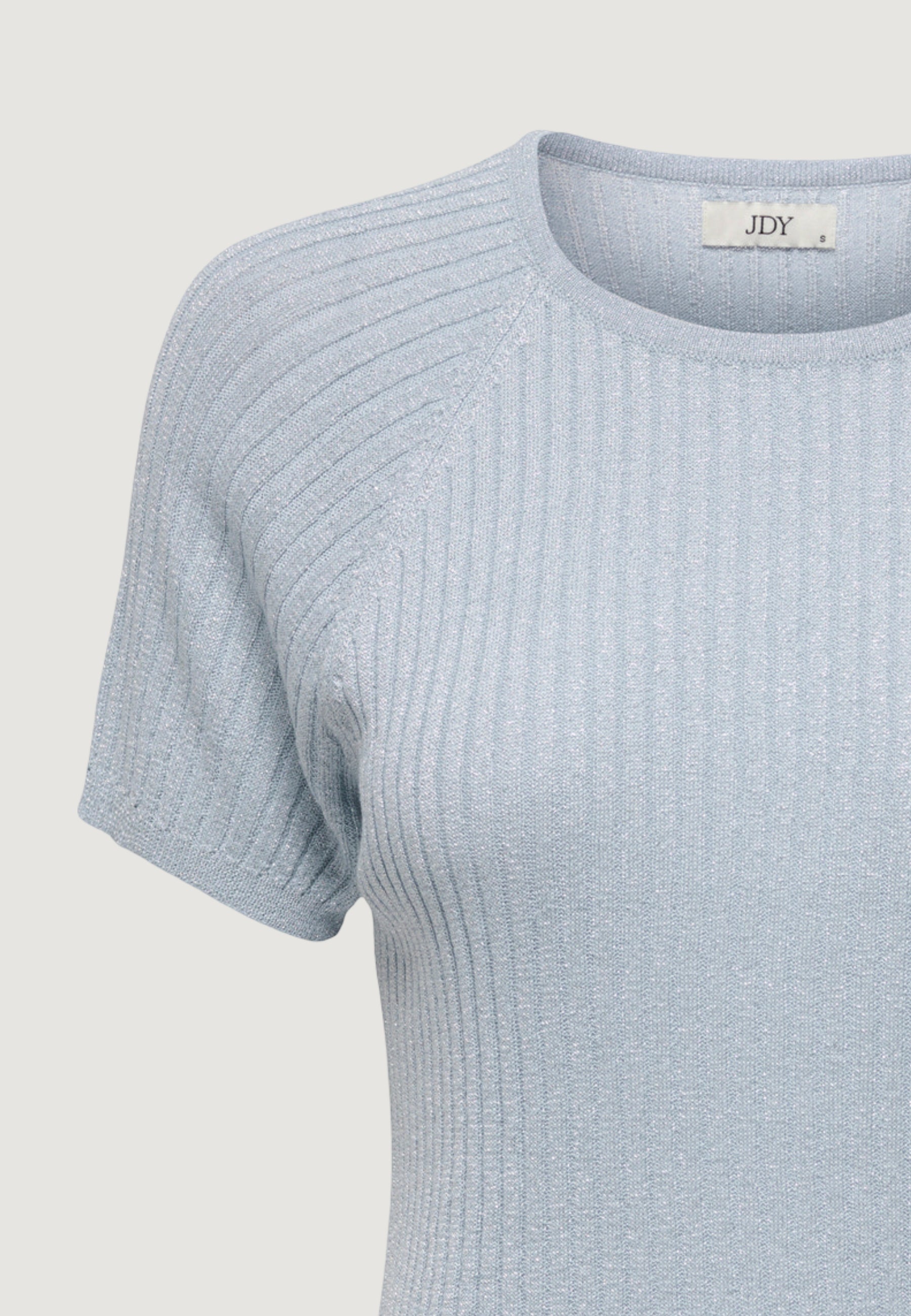 Short sleeve jersey Jacqueline de Yong Jdybodilla S/S Glitter Pullover Knt Noos