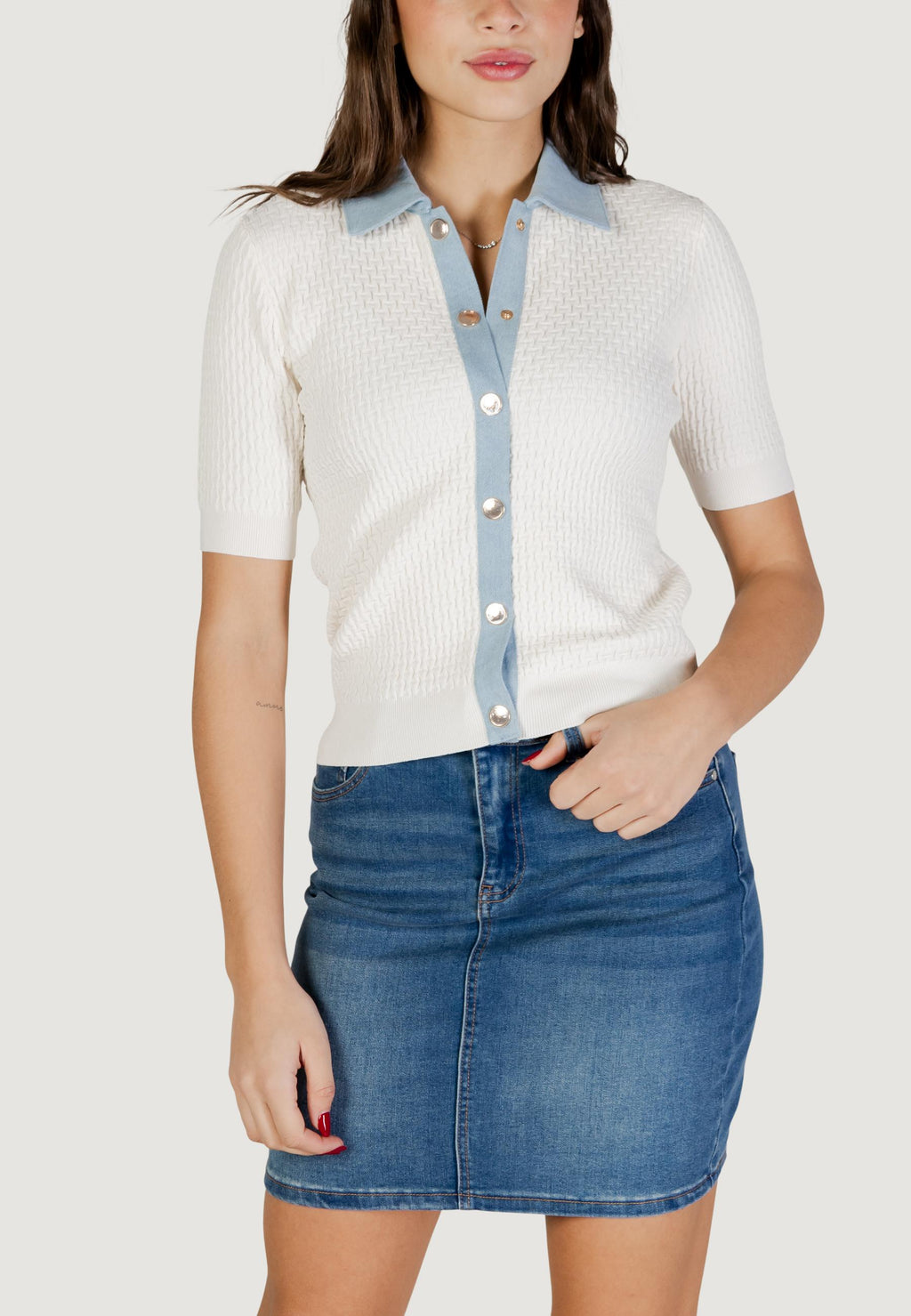 Short sleeve jersey Morgan De Toi 241-MBIANCA