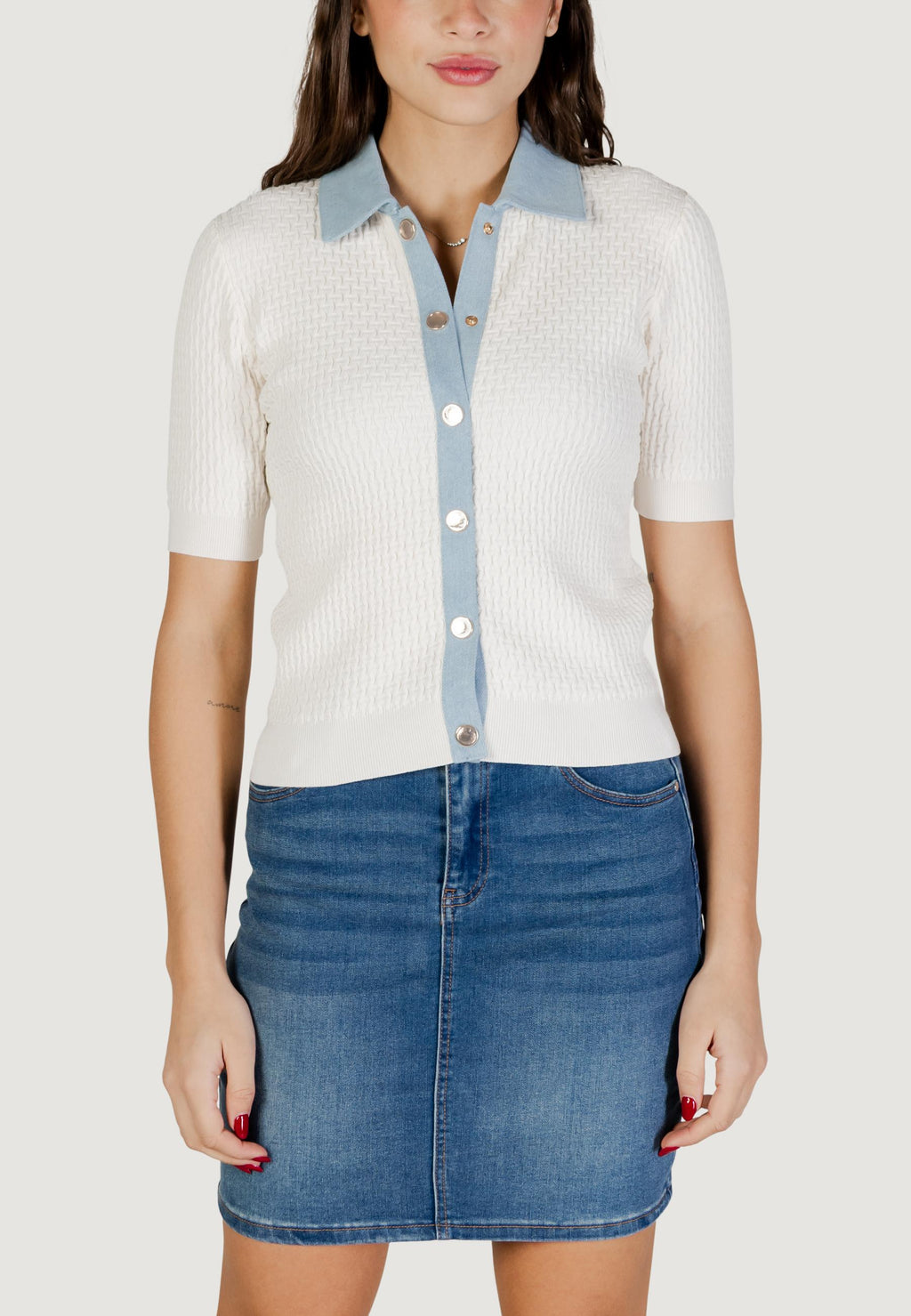 Short sleeve jersey Morgan De Toi 241-MBIANCA