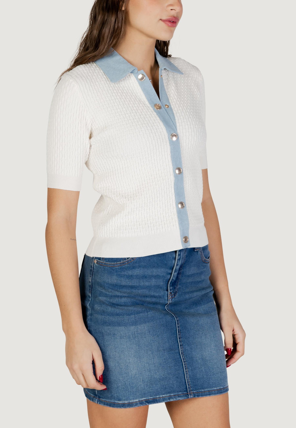 Short sleeve jersey Morgan De Toi 241-MBIANCA
