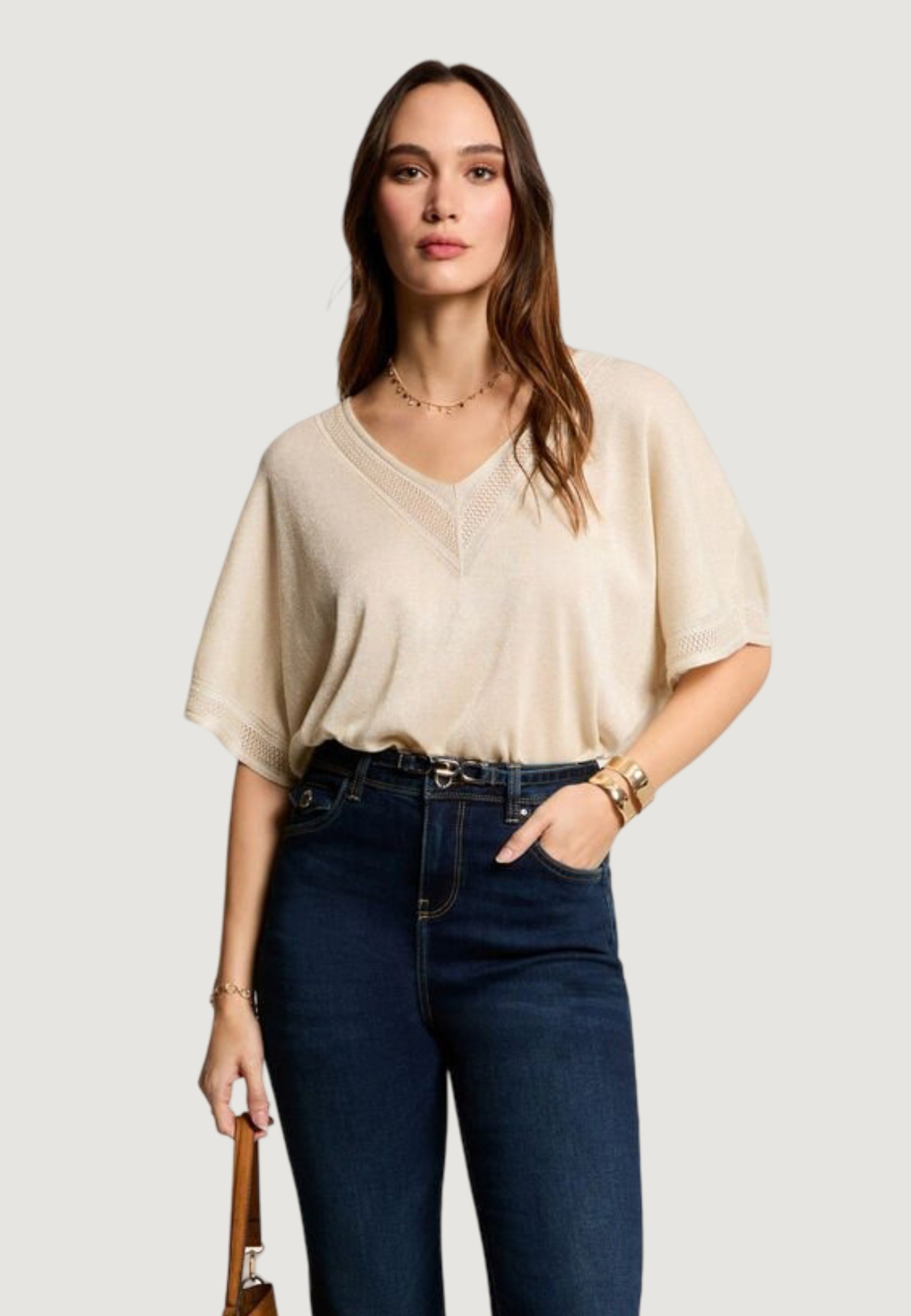 Maglia in filo manica corta Morgan De Toi 241-MCHRIS