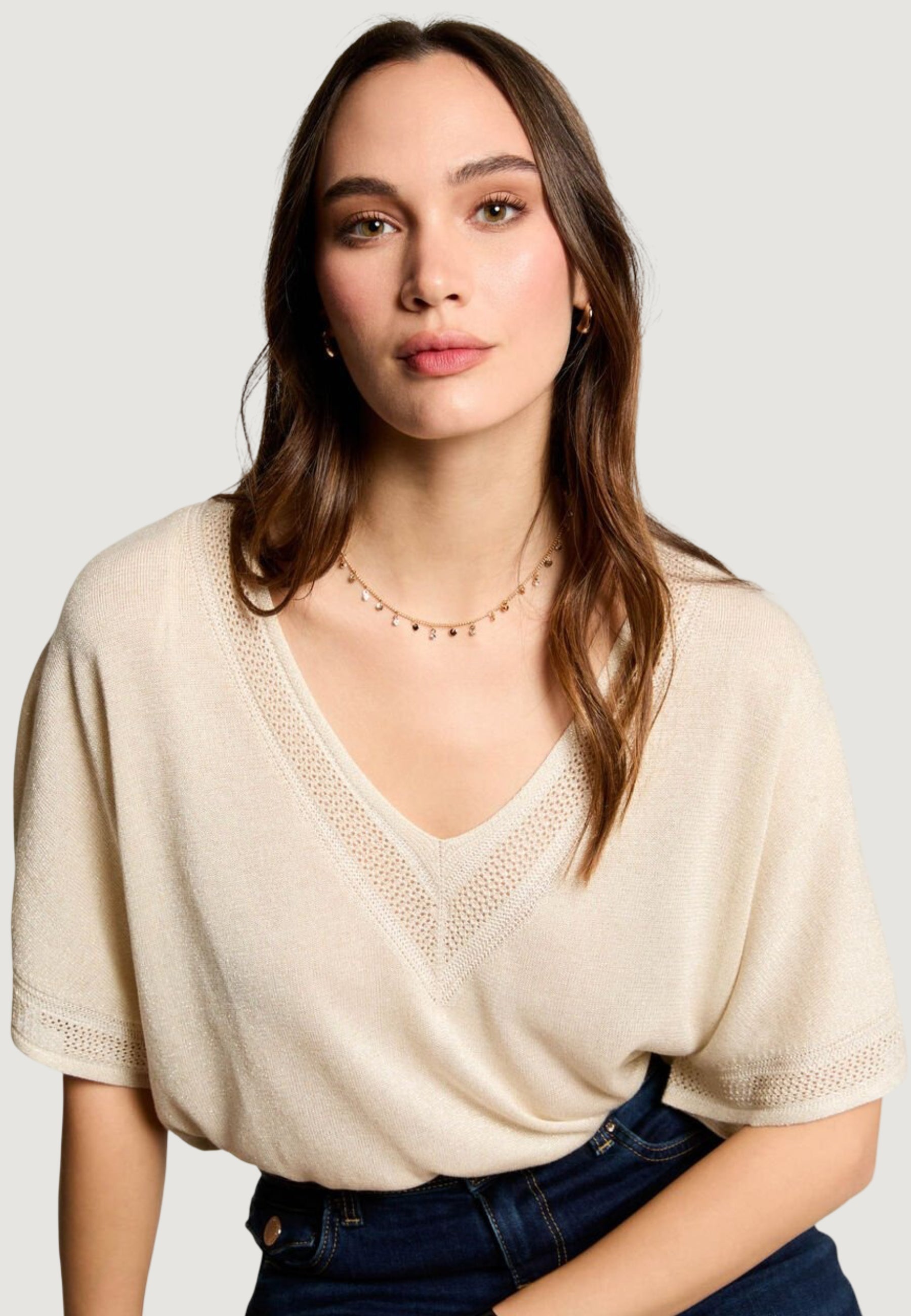 Maglia in filo manica corta Morgan De Toi 241-MCHRIS