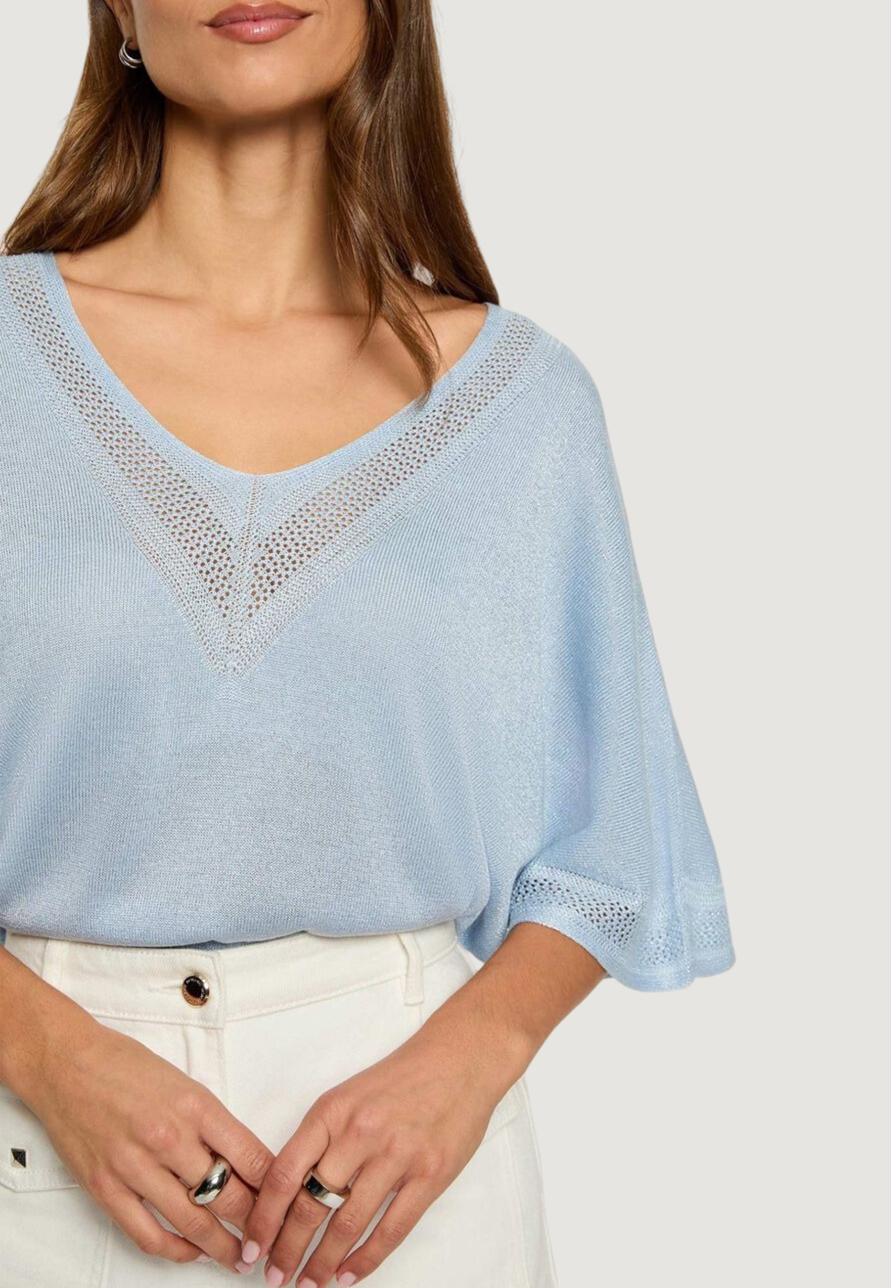 Maglia in filo manica corta Morgan De Toi 241-MCHRIS