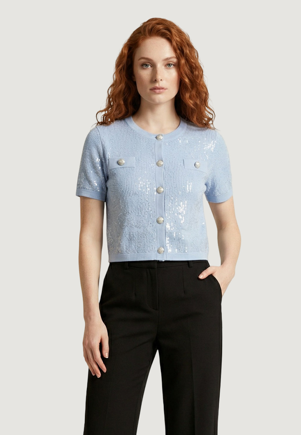 Maglia in filo manica corta Morgan De Toi 251-MSEKIN