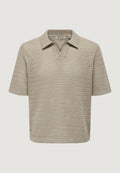 Short-sleeved yarn jersey Only & Sons Onsnyle Life Reg 5 Ss Split Polo Knit