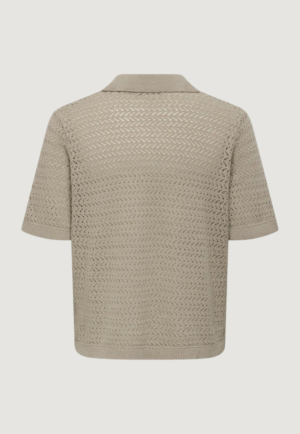 Short-sleeved yarn jersey Only & Sons Onsnyle Life Reg 5 Ss Split Polo Knit