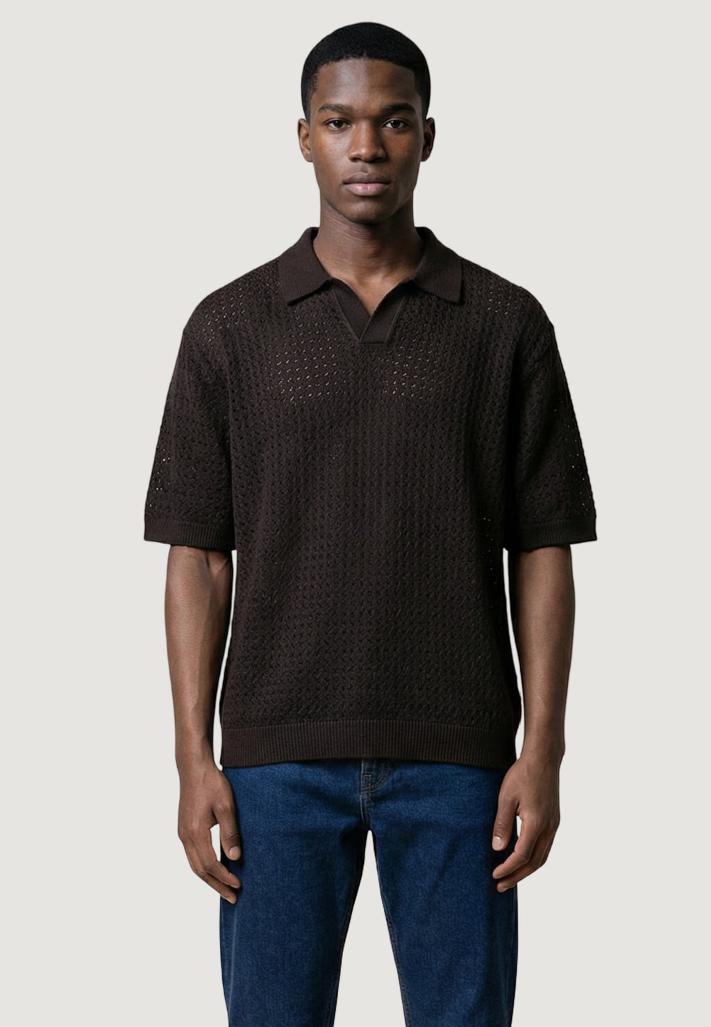 Maglia in filo manica corta Only & Sons Onsnyle Life Reg 5 Ss Split Polo Knit