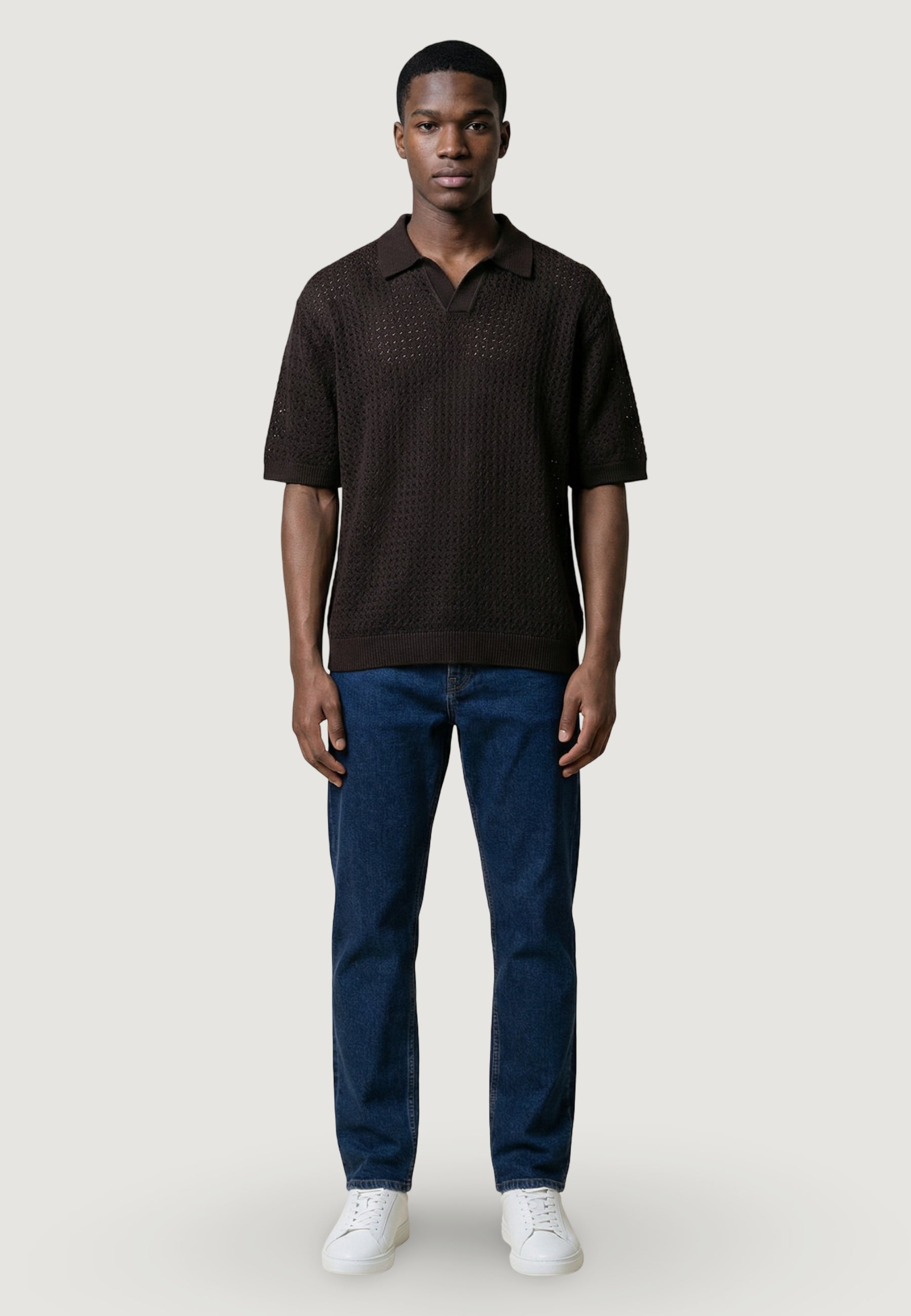 Maglia in filo manica corta Only & Sons Onsnyle Life Reg 5 Ss Split Polo Knit