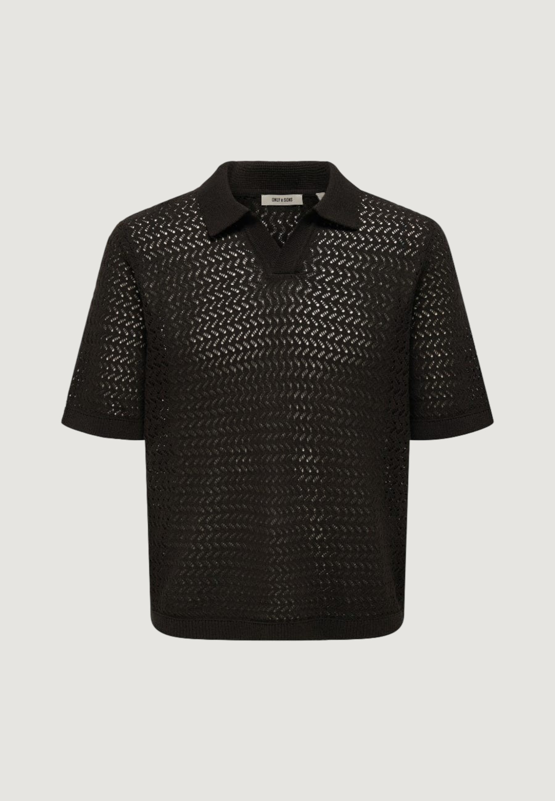 Maglia in filo manica corta Only & Sons Onsnyle Life Reg 5 Ss Split Polo Knit
