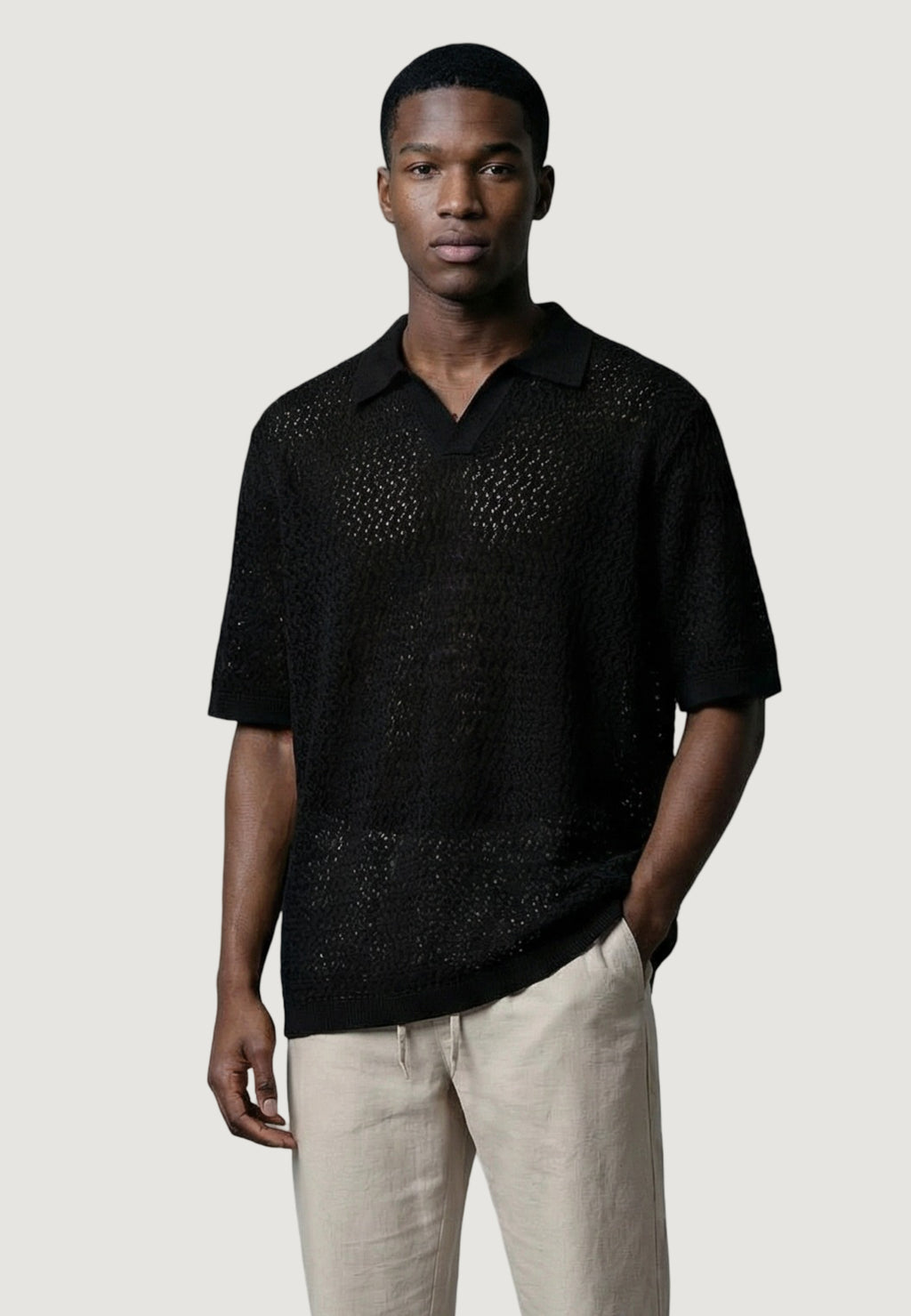 Maglia in filo manica corta Only & Sons Onsnyle Life Reg 5 Ss Split Polo Knit