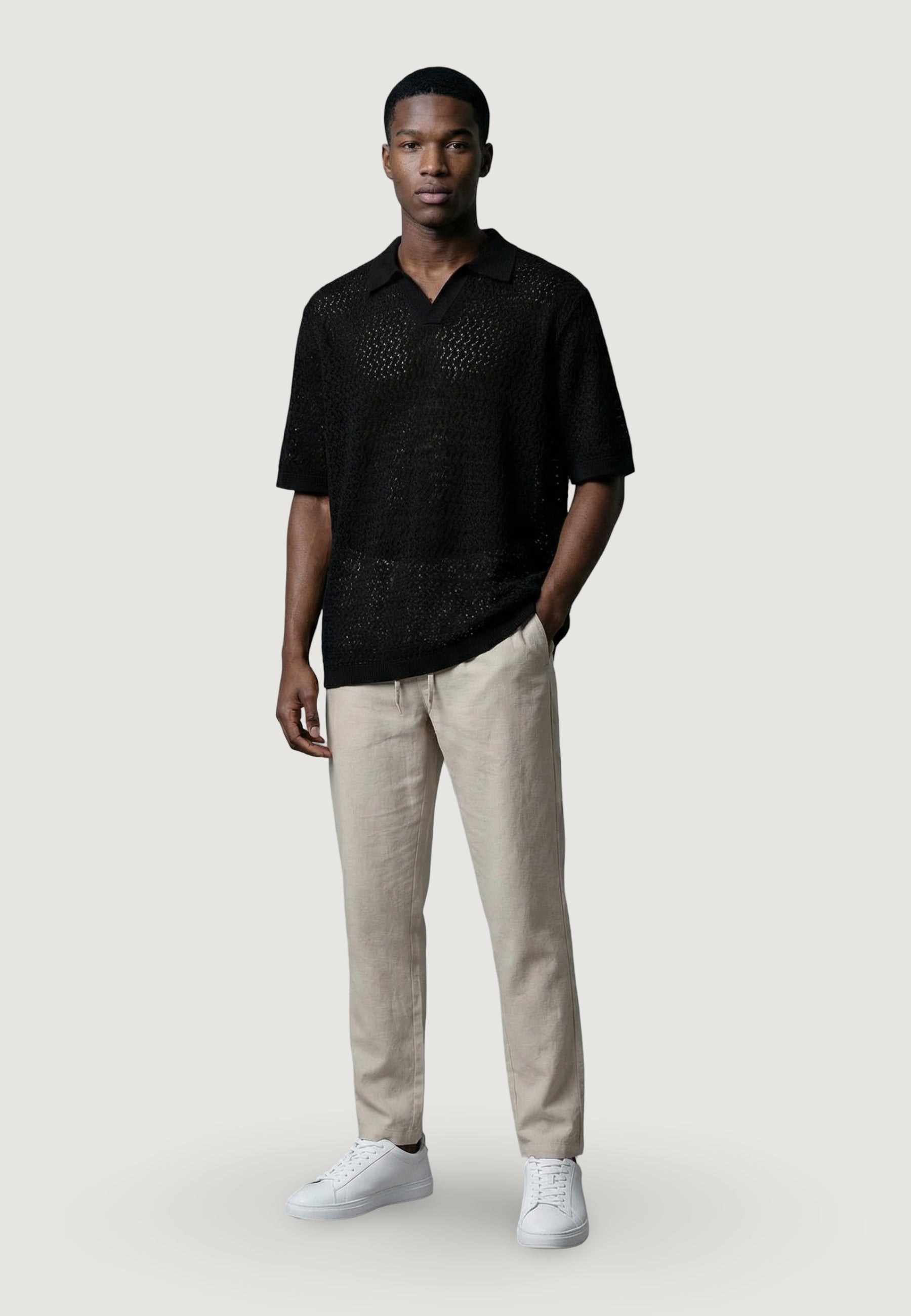 Maglia in filo manica corta Only & Sons Onsnyle Life Reg 5 Ss Split Polo Knit