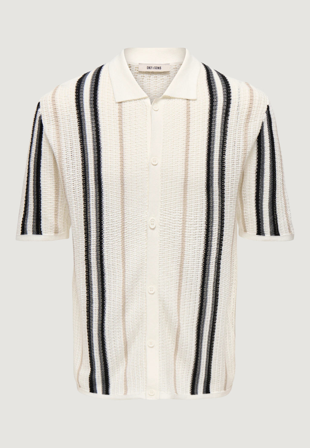 Short-sleeved yarn jersey Only & Sons Onsleon Reg Ss Shirt Knit