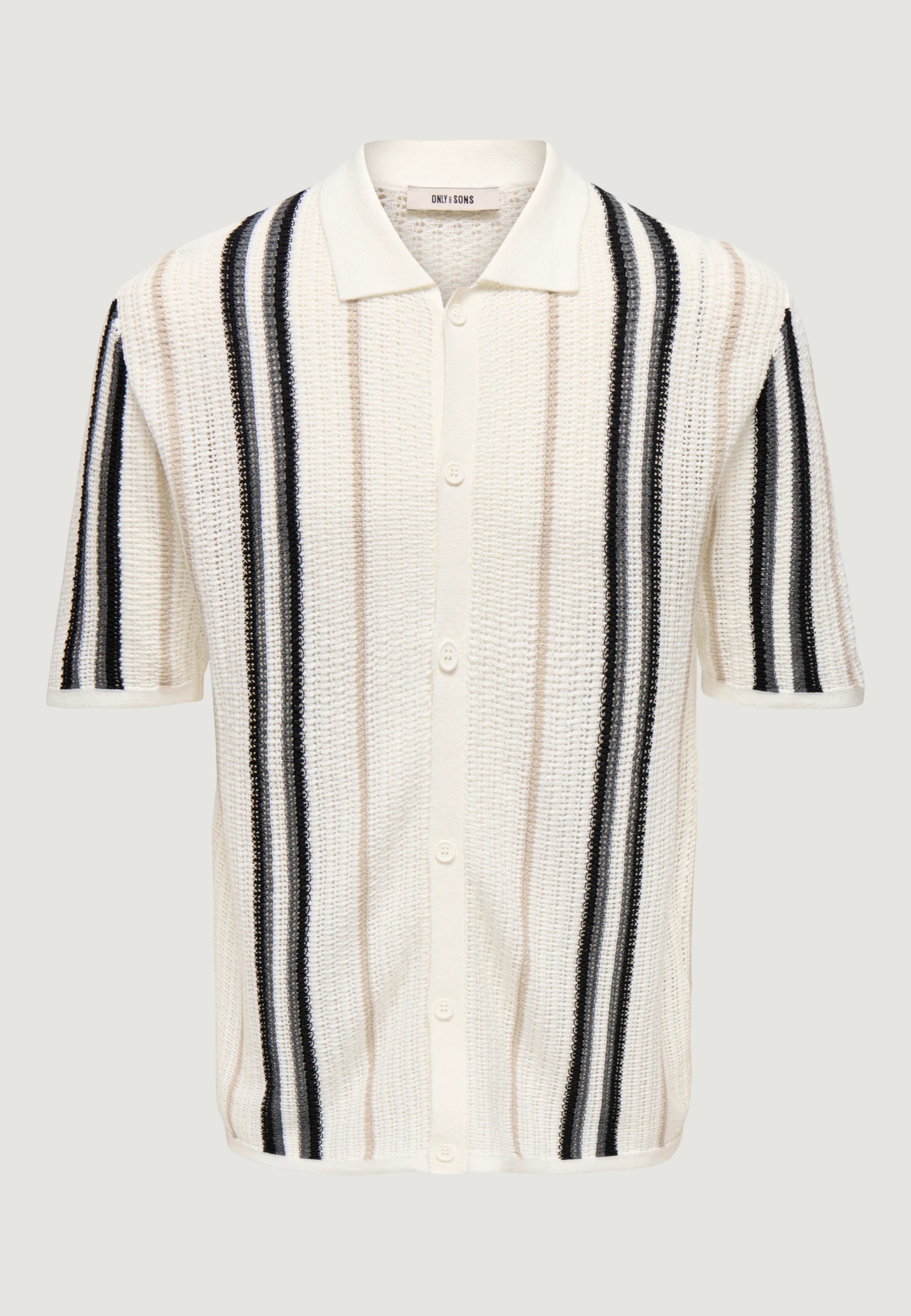Short-sleeved yarn jersey Only & Sons Onsleon Reg Ss Shirt Knit