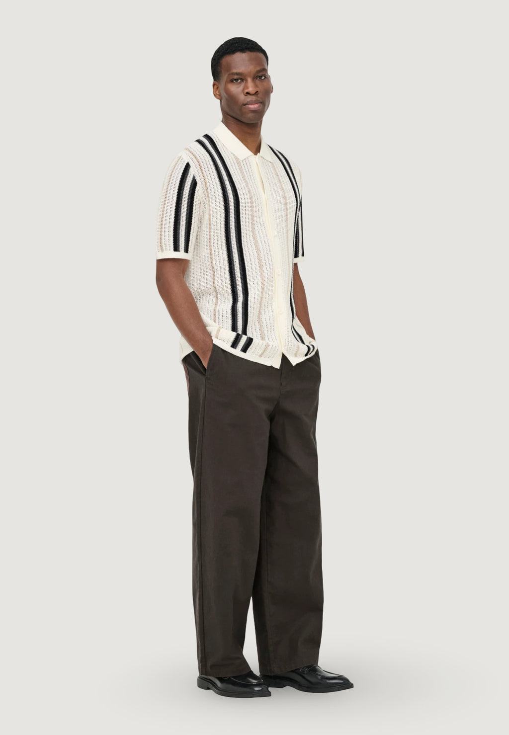 Short-sleeved yarn jersey Only & Sons Onsleon Reg Ss Shirt Knit