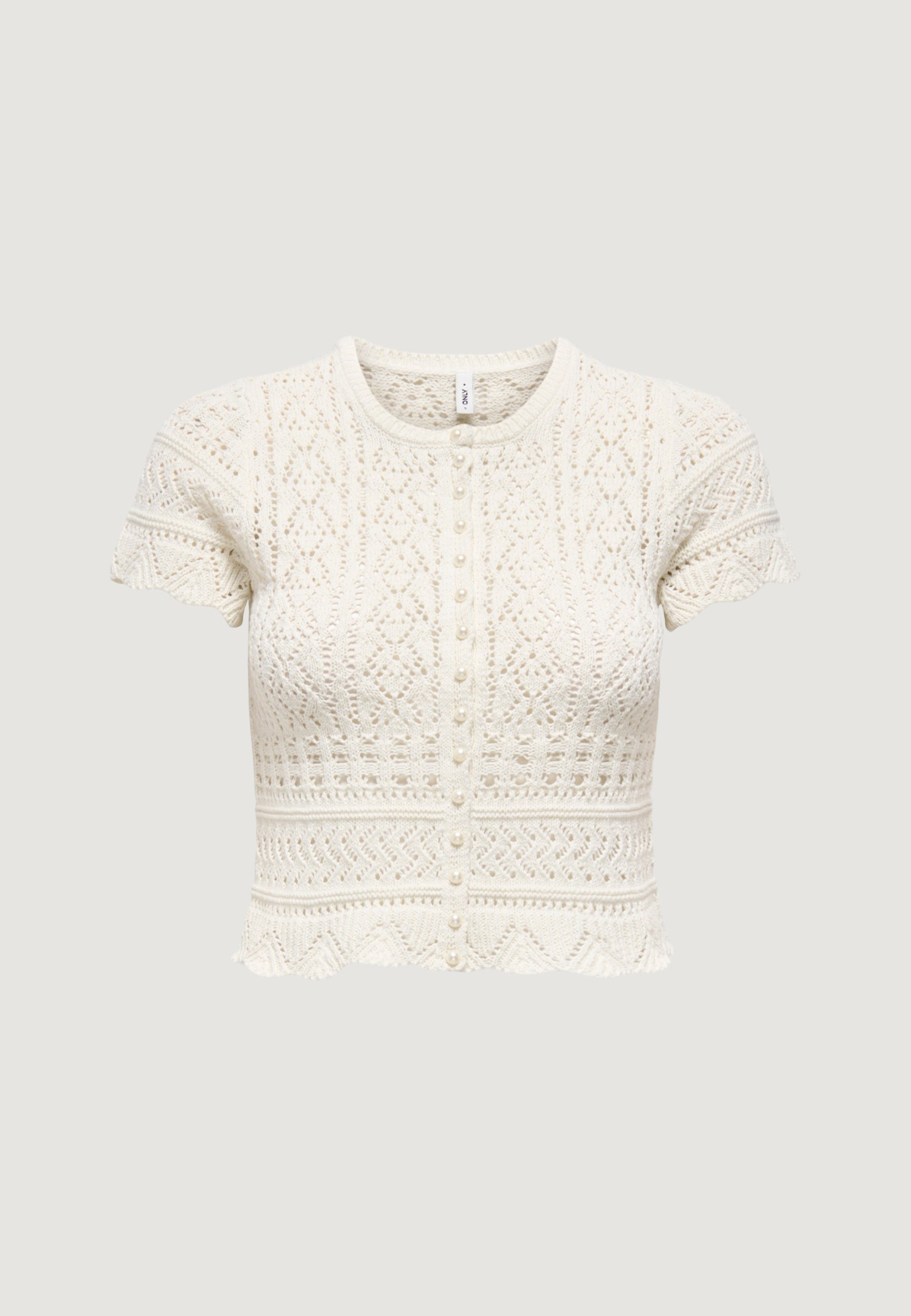 Maglia in filo manica corta Only Onlelke Life Ss Pearl Cardigan Cc Knt