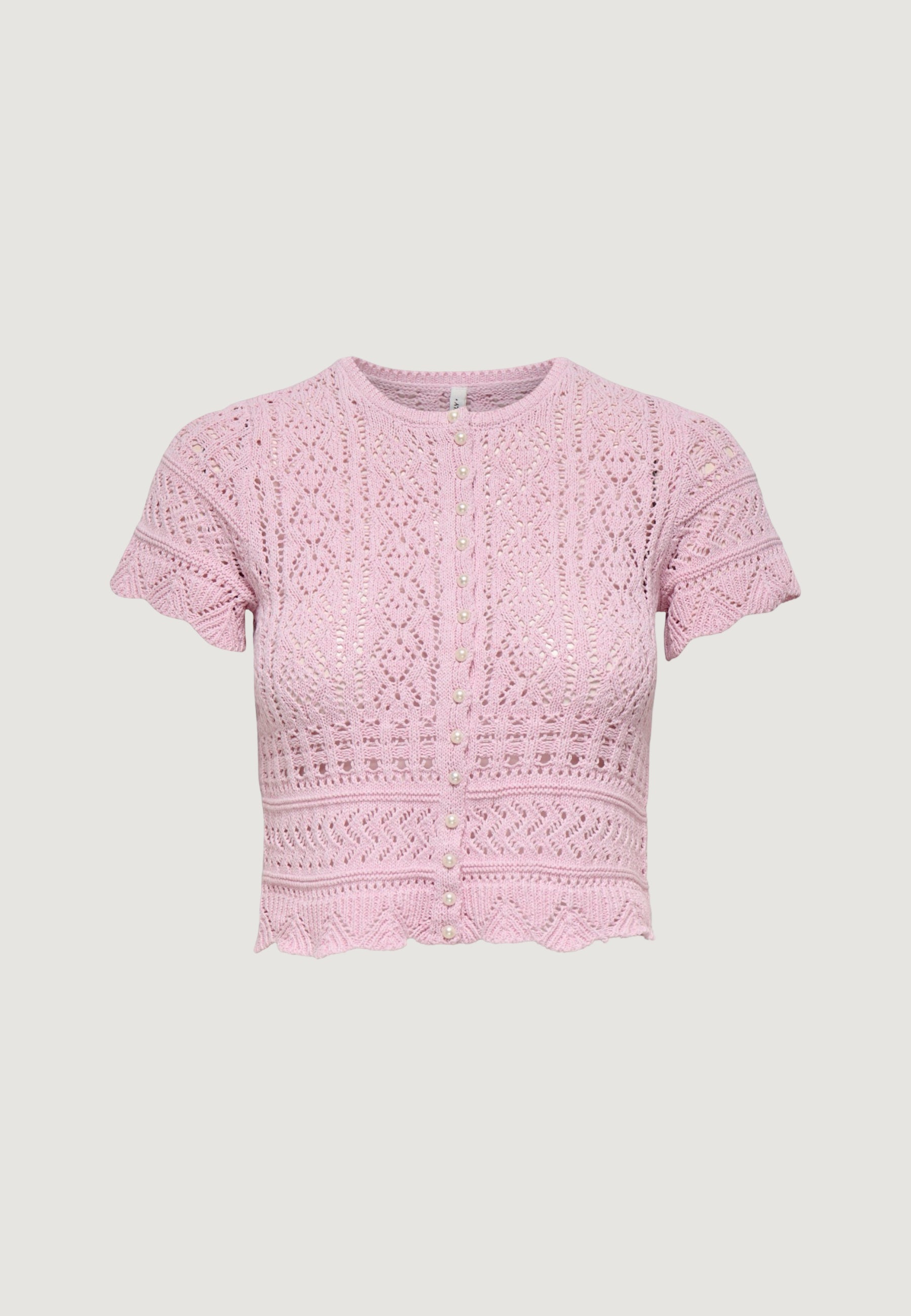 Maglia in filo manica corta Only Onlelke Life Ss Pearl Cardigan Cc Knt