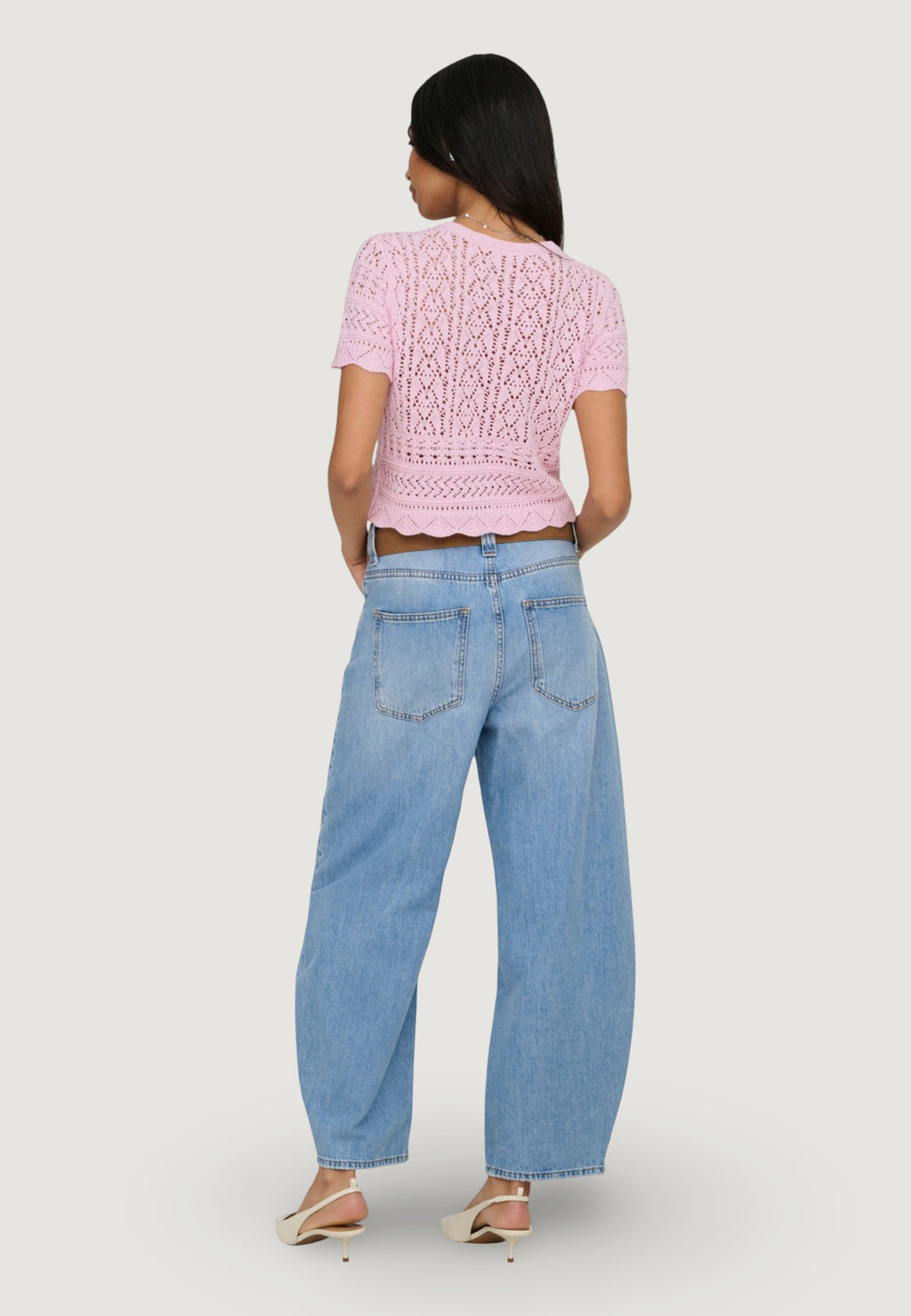 Maglia in filo manica corta Only Onlelke Life Ss Pearl Cardigan Cc Knt