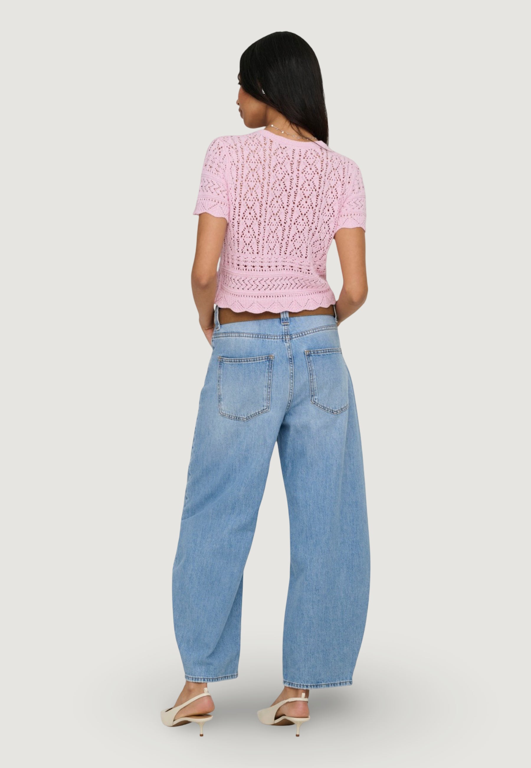 Maglia in filo manica corta Only Onlelke Life Ss Pearl Cardigan Cc Knt