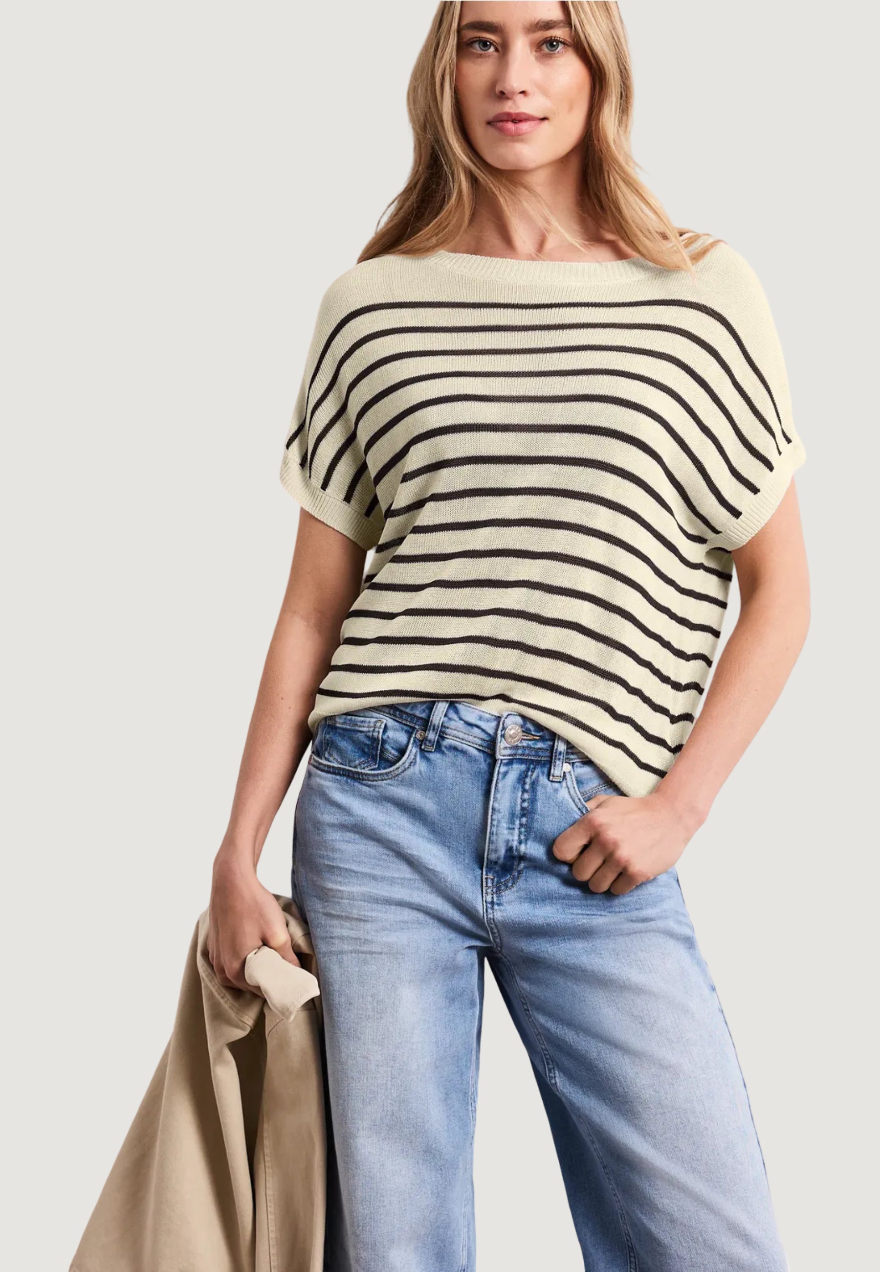 Maglia in filo manica corta Street One sleeveless sweater u-boat