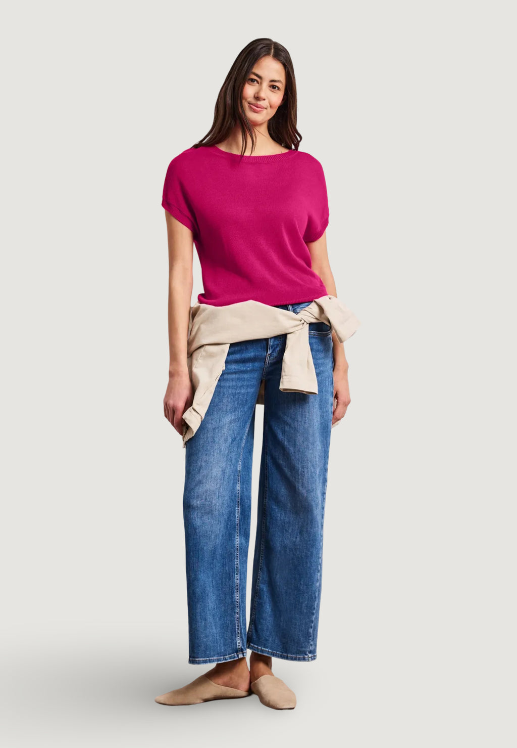 Maglia in filo manica corta Street One sleeveless sweater u-boat