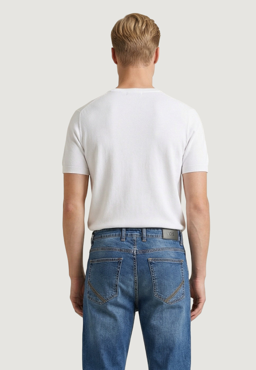 Maglia in filo manica corta YOS CC322Y