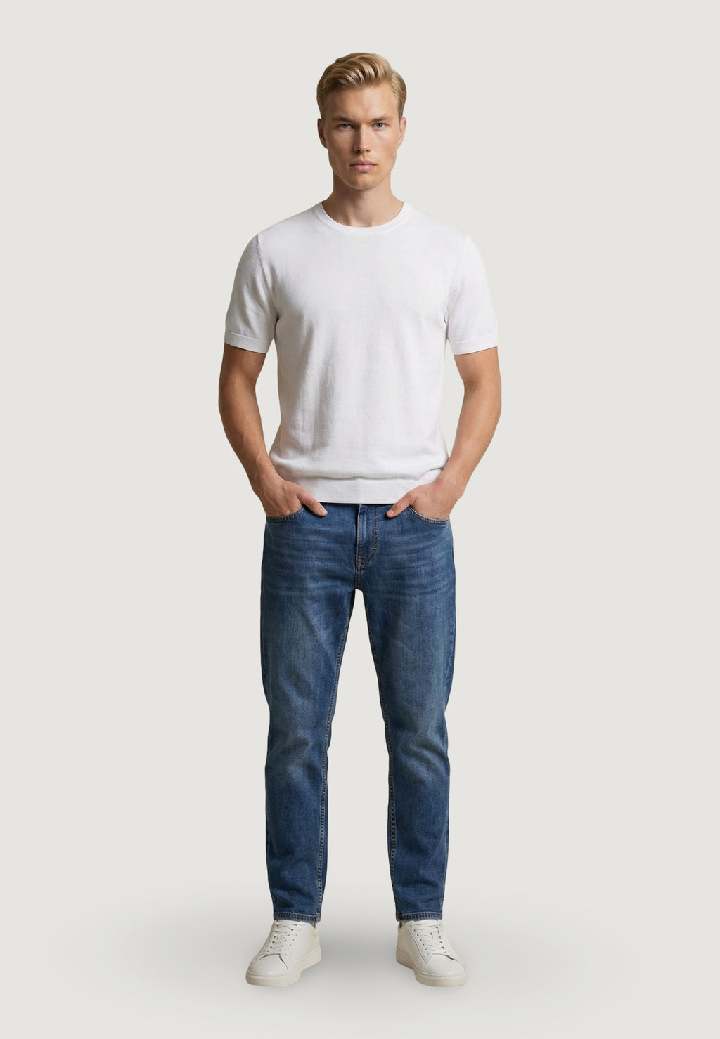 Maglia in filo manica corta YOS CC322Y