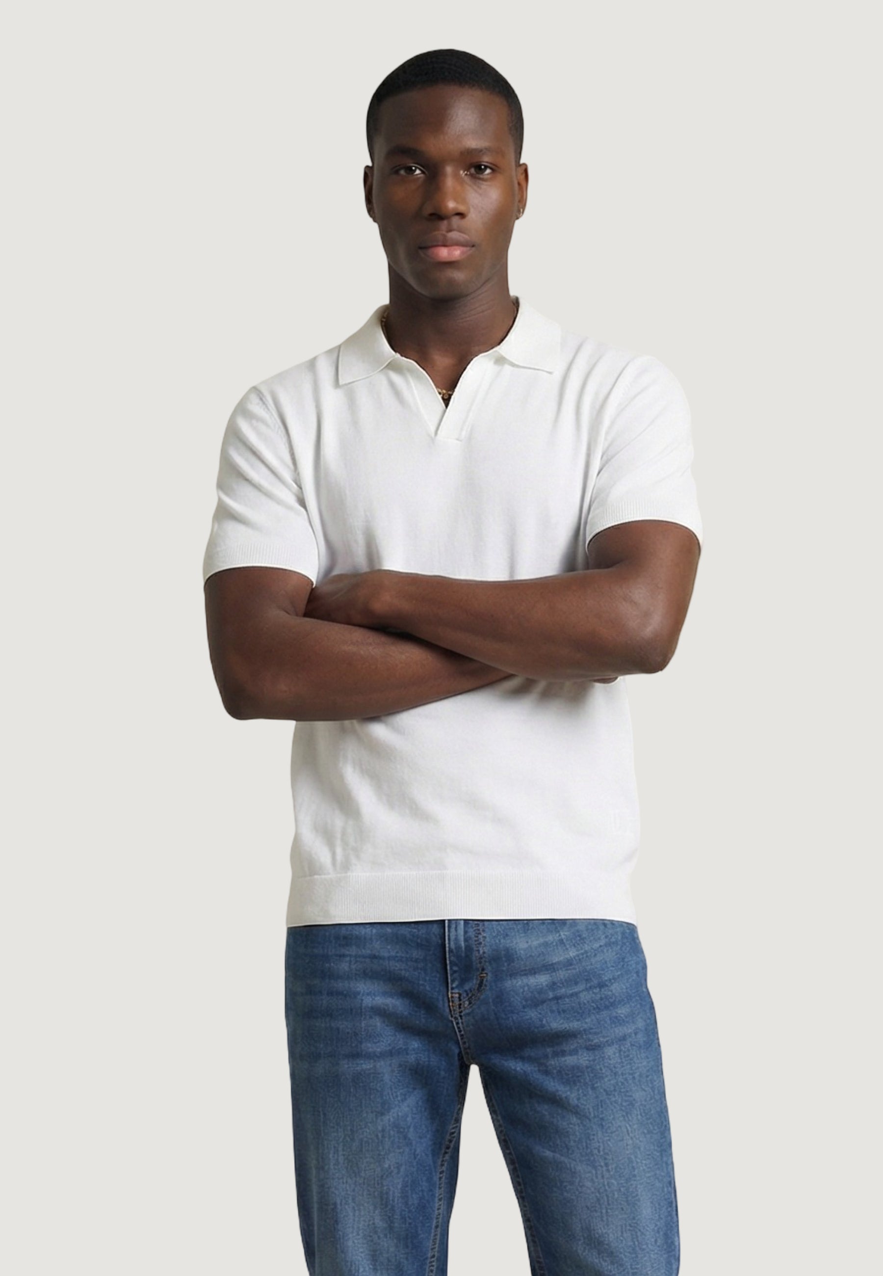 Maglia in filo manica corta YOS PULL POLO DERBY CREPS