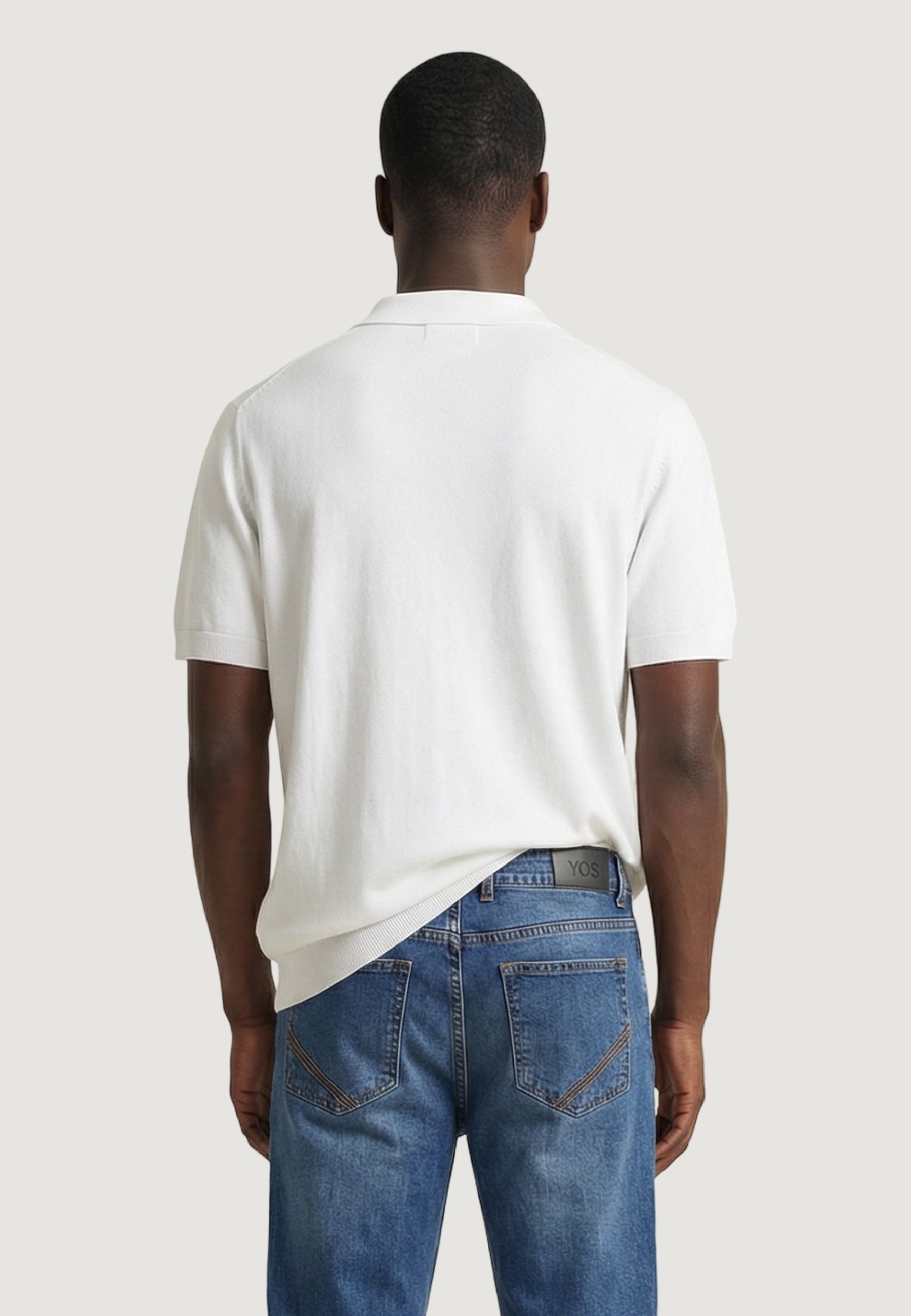 Maglia in filo manica corta YOS PULL POLO DERBY CREPS
