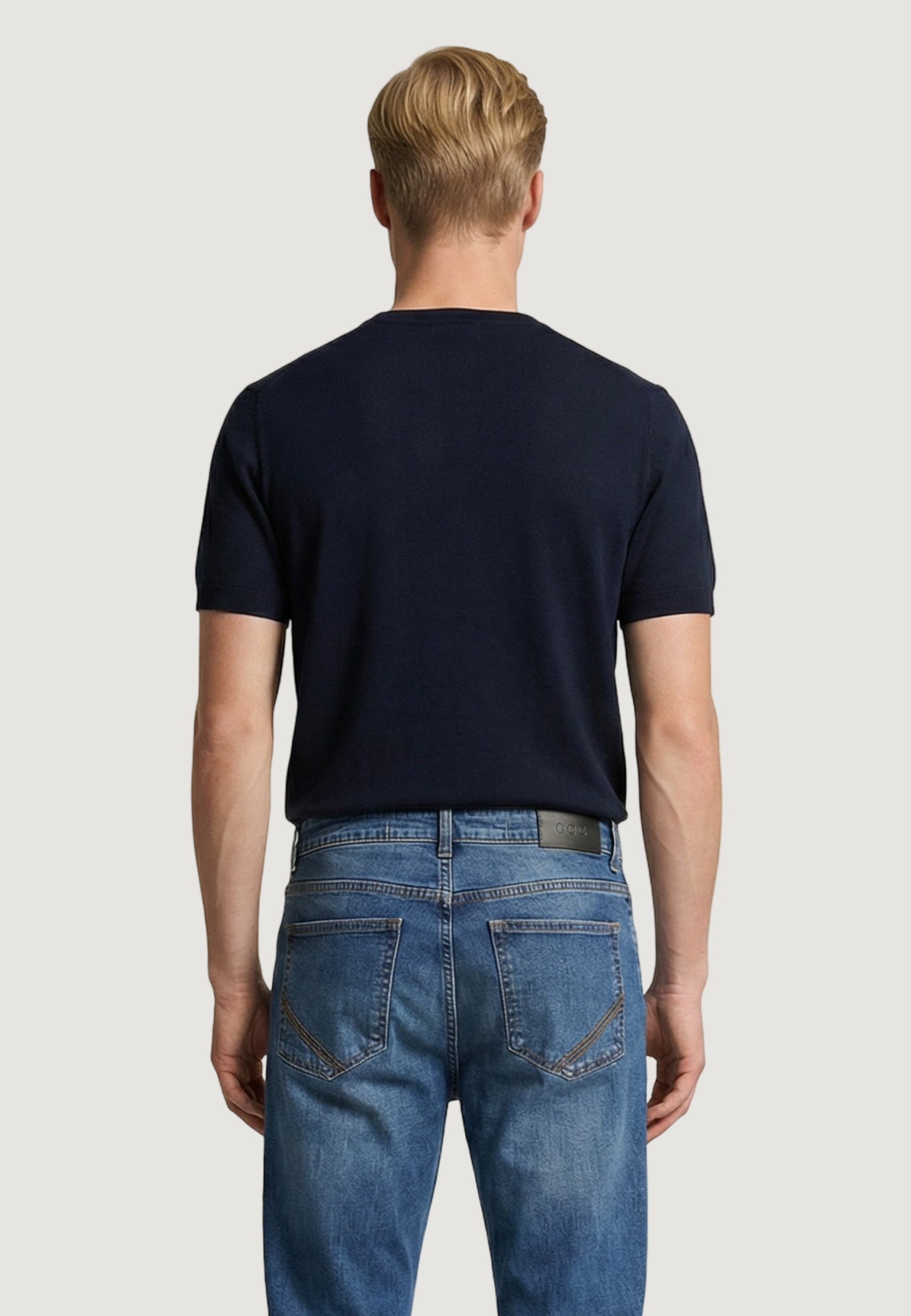 Maglia in filo manica corta YOS CC322Y