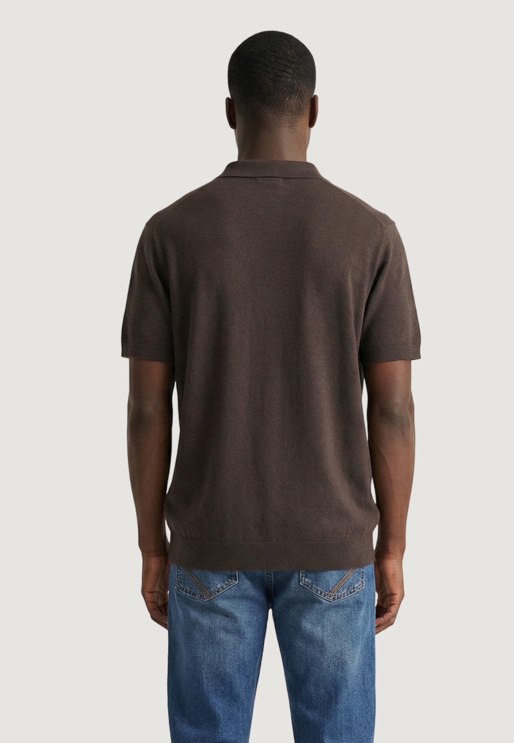 Maglia in filo manica corta YOS PULL POLO DERBY CREPS