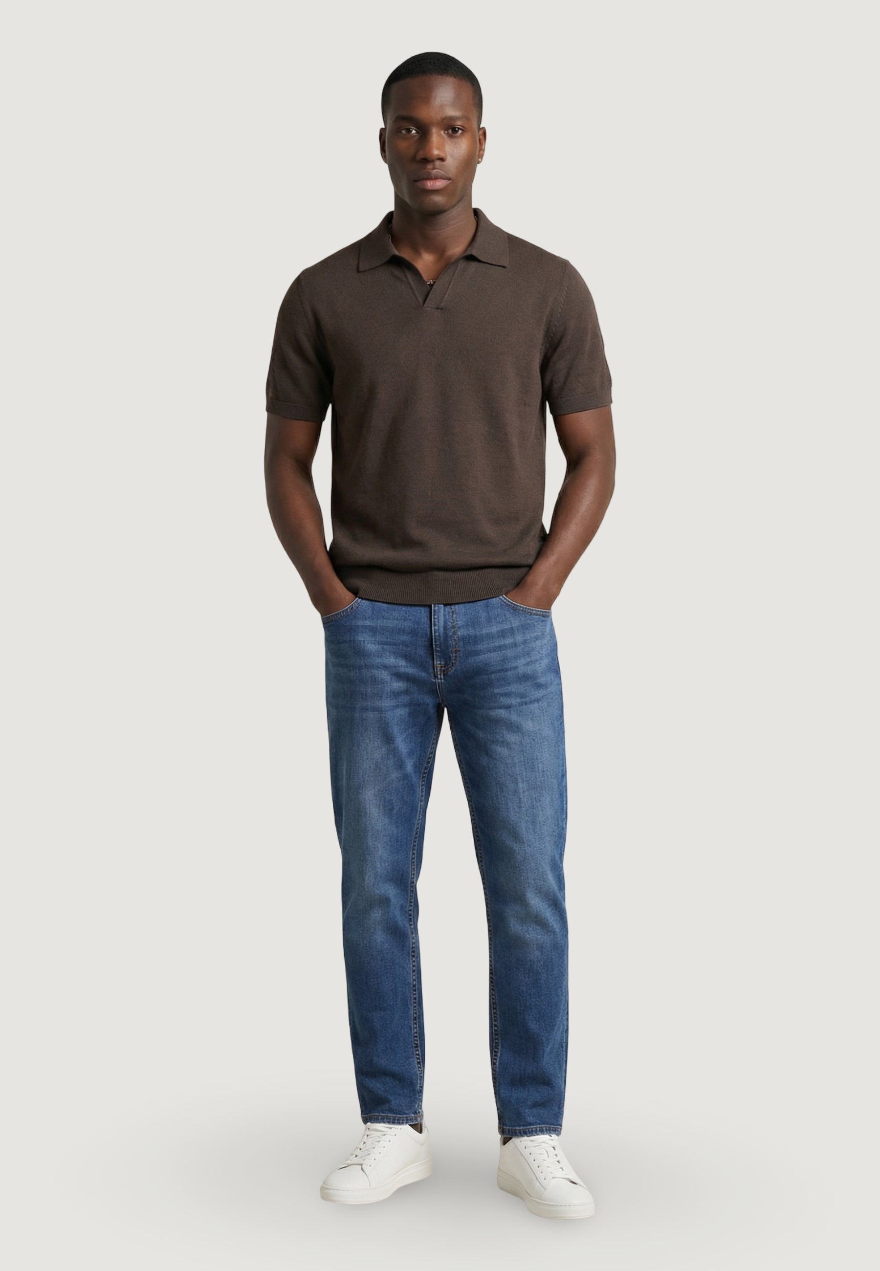 Maglia in filo manica corta YOS PULL POLO DERBY CREPS