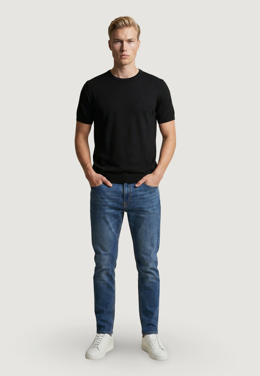 Maglia in filo manica corta YOS CC322Y