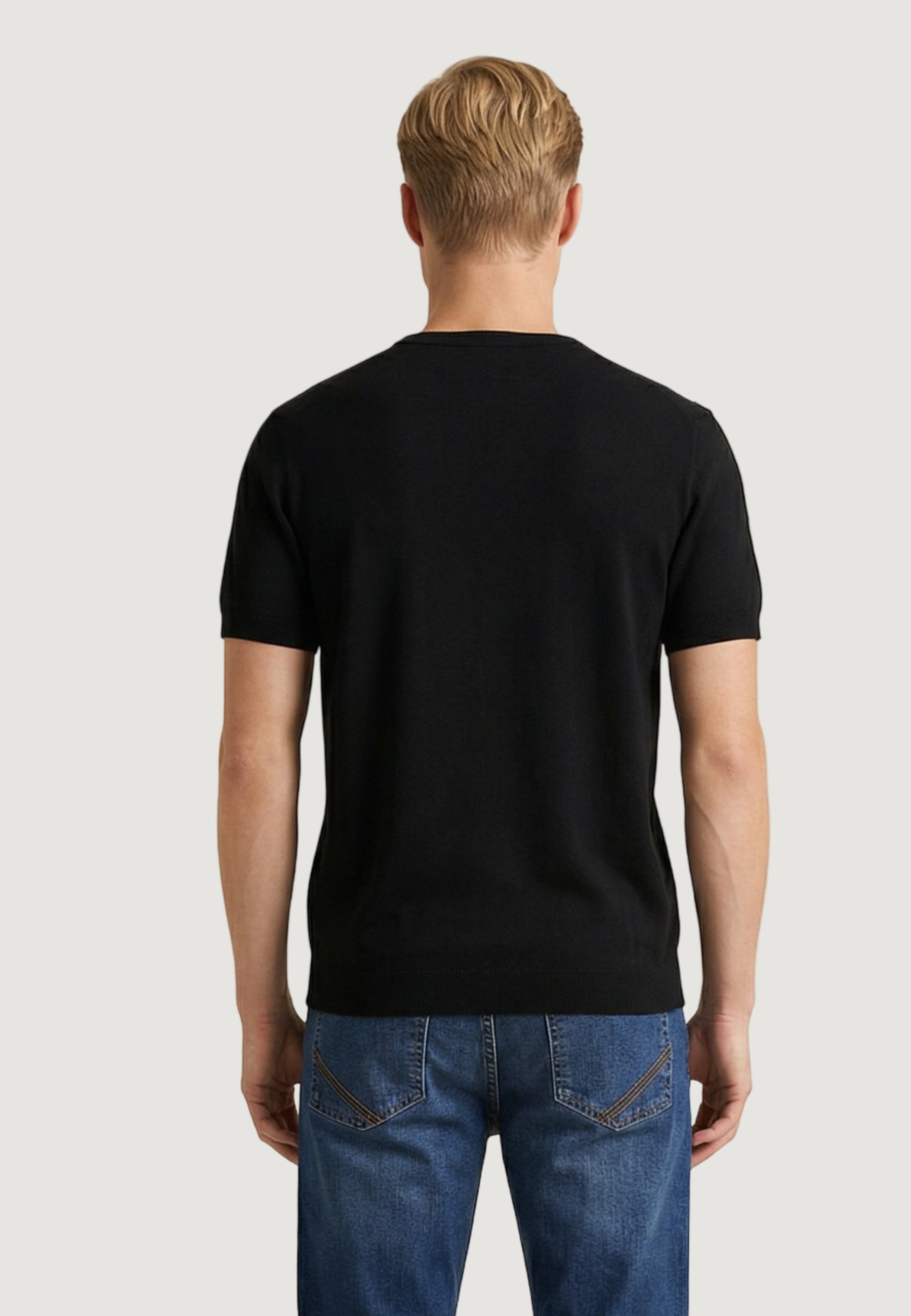 Maglia in filo manica corta YOS CC322Y