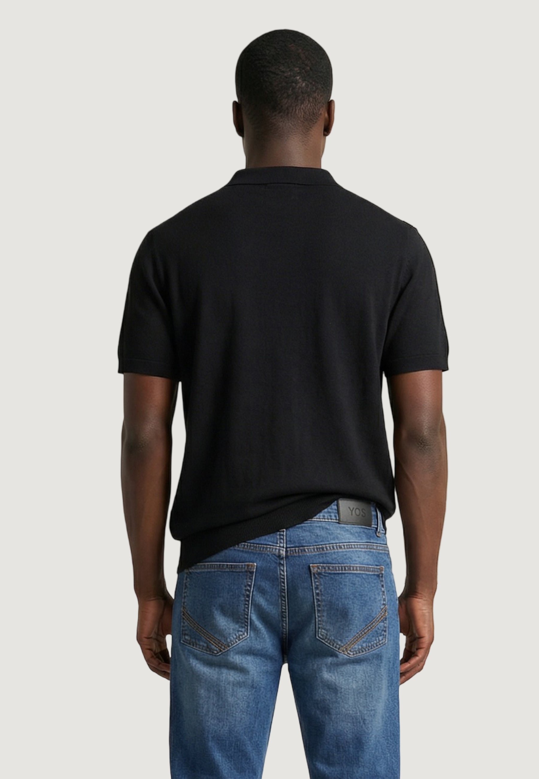 Maglia in filo manica corta YOS PULL POLO DERBY CREPS